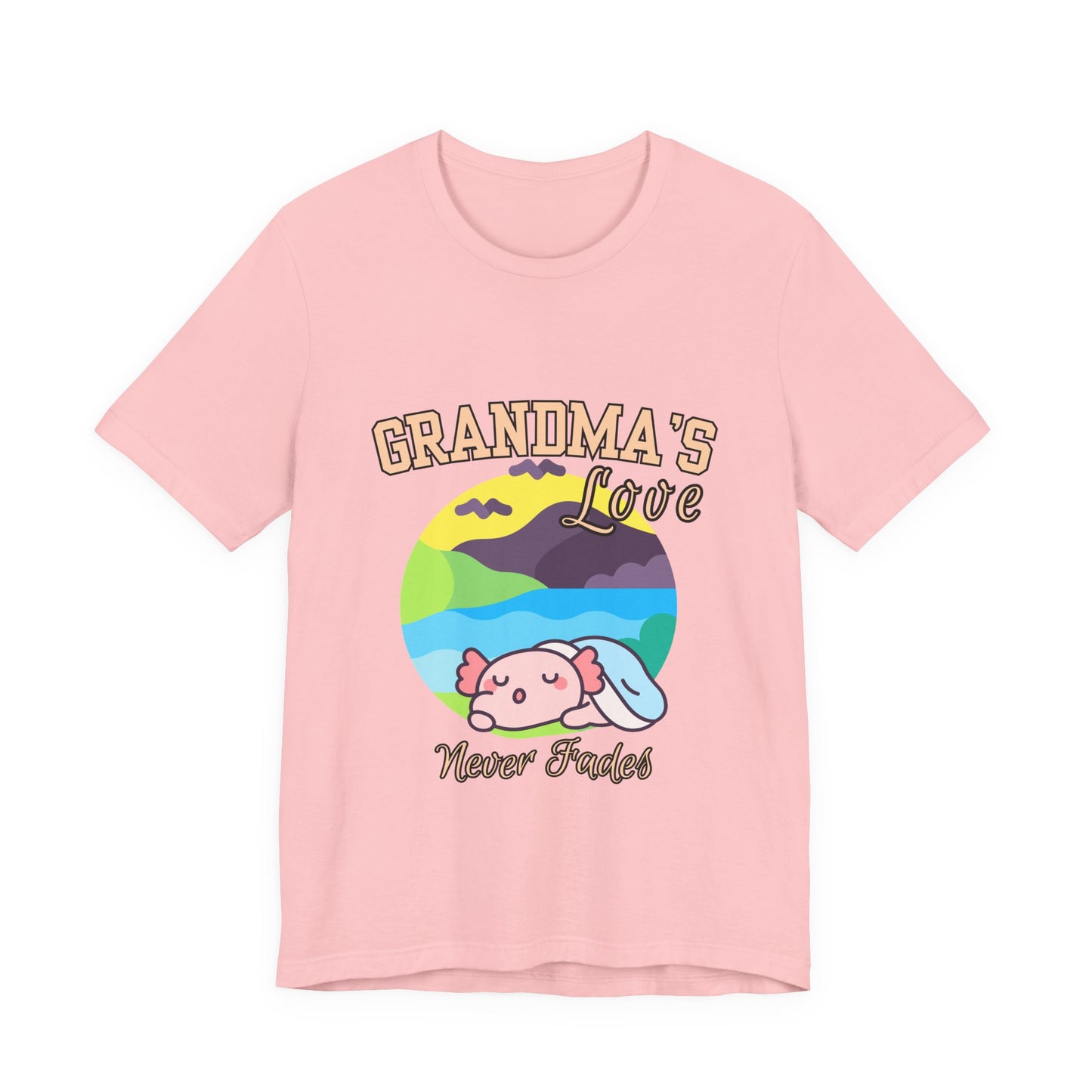 Grandma's Love Unisex Jersey Tee, Cute Gift for Grandma, Birthday Gift, Family Reunion, Comfortable Casual Tee, Heartwarming Apparel