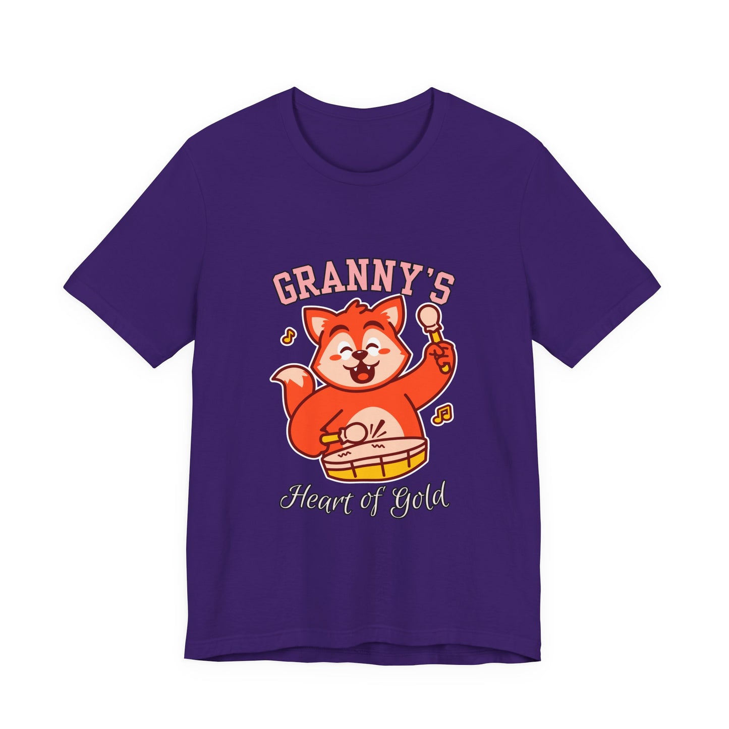 Granny's Heart of Gold Tee, Cute Graphic T-Shirt, Gift for Grandma, Casual Wear, Family Celebration Shirt