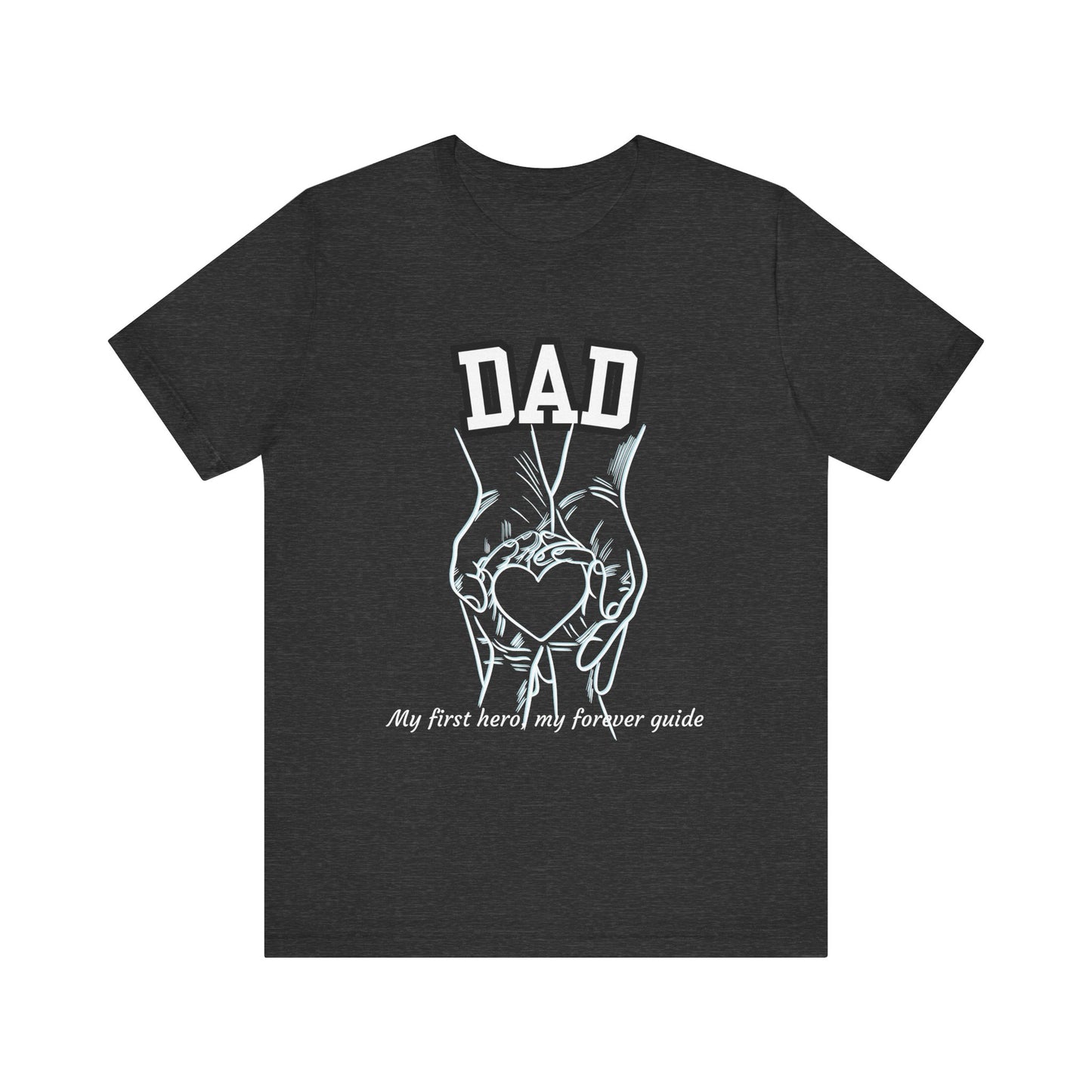 Heartfelt Dad's Love Tee, Gift for Dad, Unisex Tee with Heart Design, Birthday Gift, Casual Wear