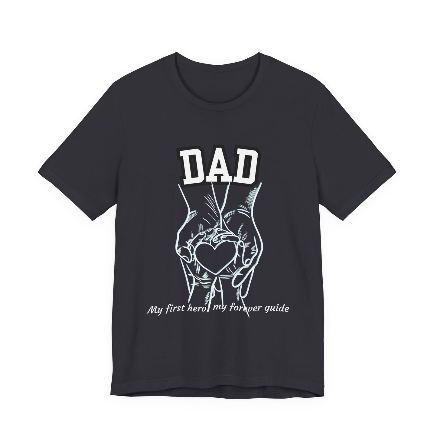 Heartfelt Dad's Love Tee, Gift for Dad, Unisex Tee with Heart Design, Birthday Gift, Casual Wear