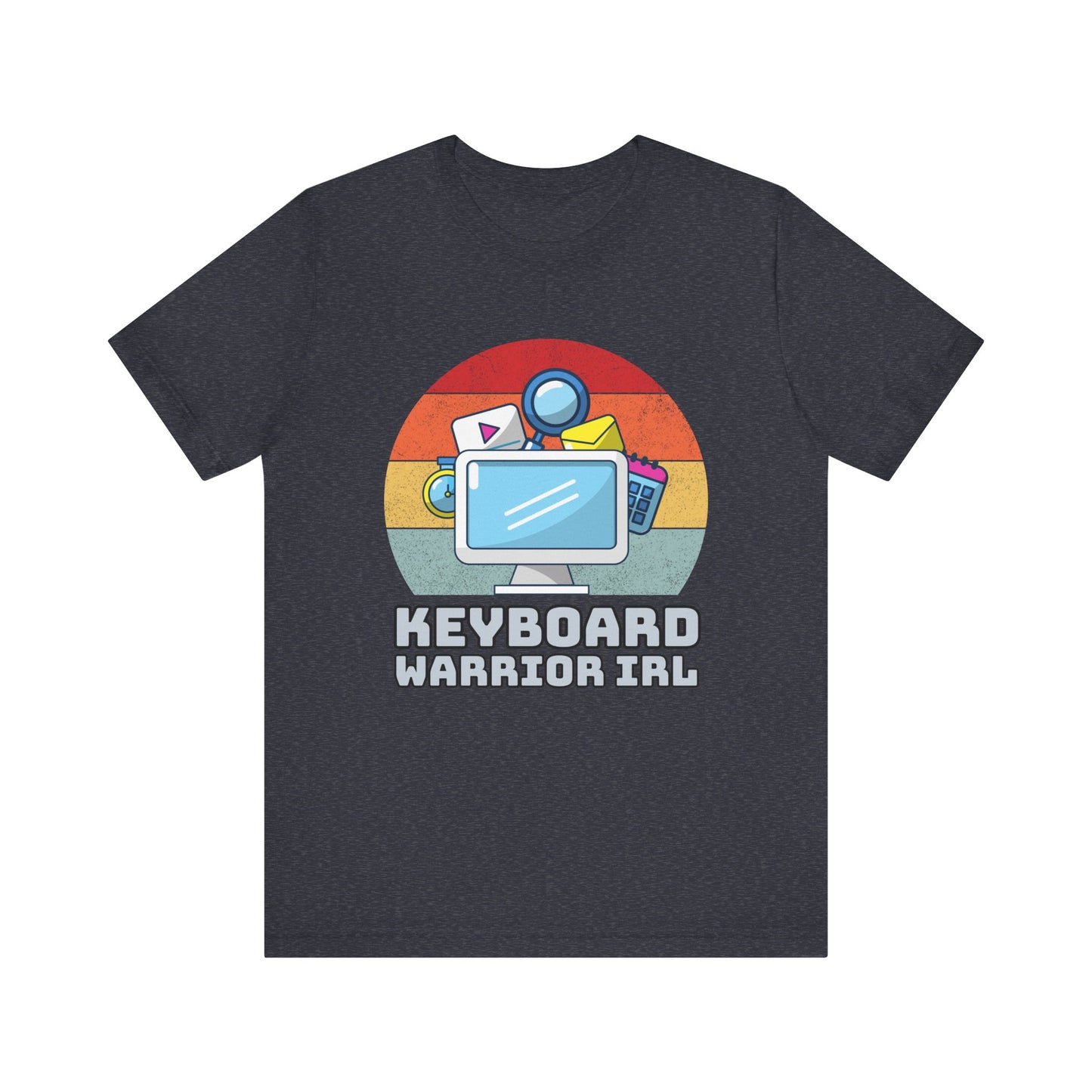 Playful Keyboard Warrior Tee, Gamer Shirt, Geek Fashion, Cute Coding Gift, Unisex Casual Tee, Retro Gaming Apparel