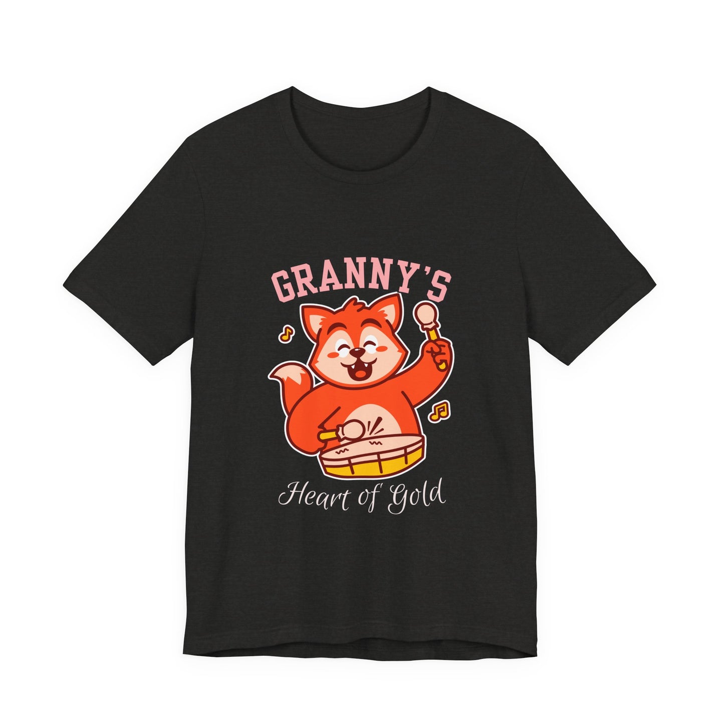 Granny's Heart of Gold Tee, Cute Graphic T-Shirt, Gift for Grandma, Casual Wear, Family Celebration Shirt