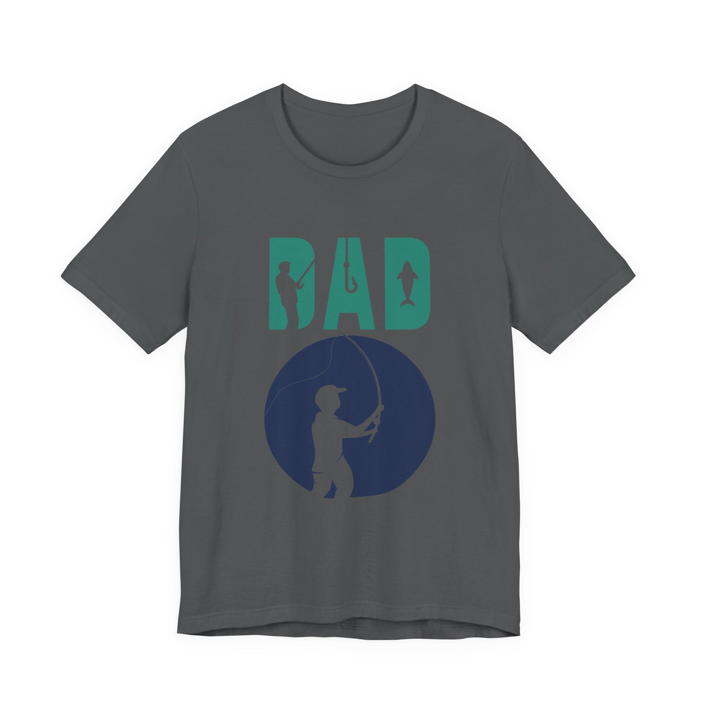 Fishing Dad Tee - Unisex Jersey Short Sleeve T-Shirt for Father's Day, Fishing Lover Gift, Dad's Birthday, Casual Wear, Gift for Him