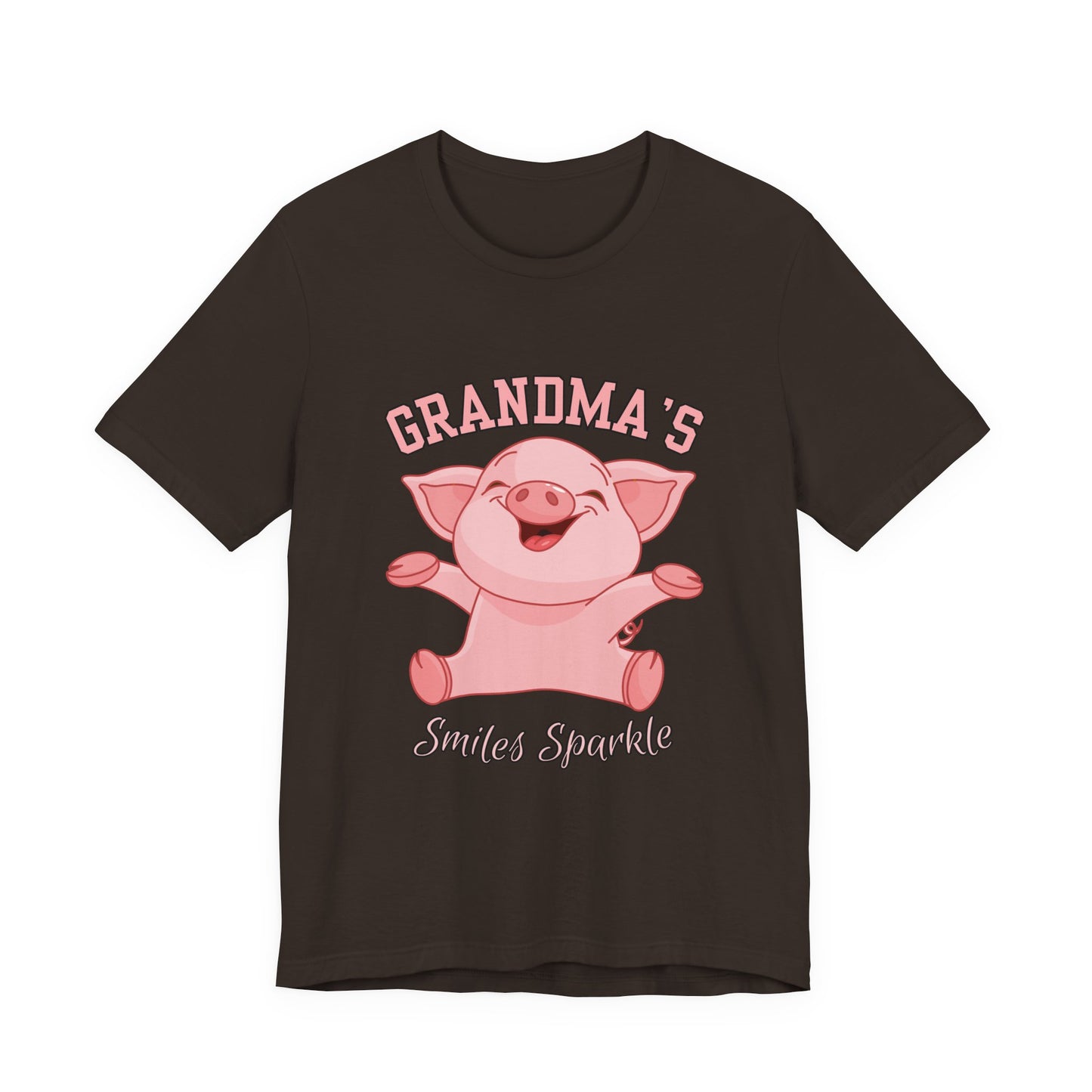 Grandma's Smiles Short Sleeve Tee, Cute Gift for Grandma, Family Gathering Shirt, Birthday Gift, Casual Wear, Fun Tee