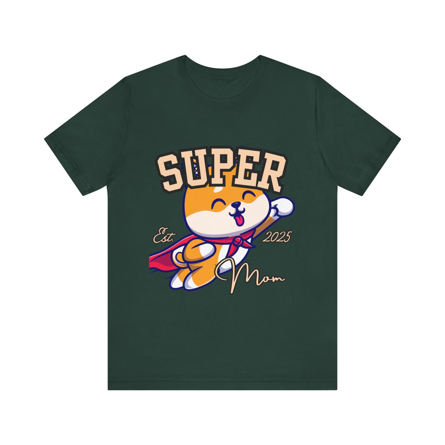 Super Hero Mom Tee, Cute Cat T-Shirt, Gift for Cat Lovers, Casual Wear, Fun Unisex Shirt, Birthday Celebration Tee