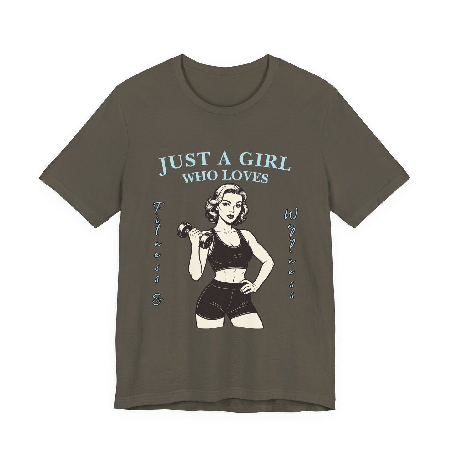 Fitness Lover's Unisex Tee - Perfect for Gym Buffs, Workout, Fitness Enthusiasts, Gift for Her, Casual Wear, Just A Girl Who Loves Fitness
