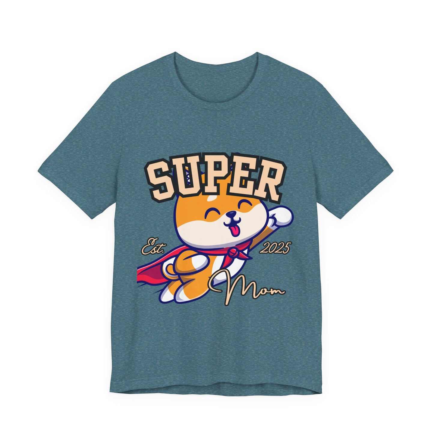 Super Hero Mom Tee, Cute Cat T-Shirt, Gift for Cat Lovers, Casual Wear, Fun Unisex Shirt, Birthday Celebration Tee