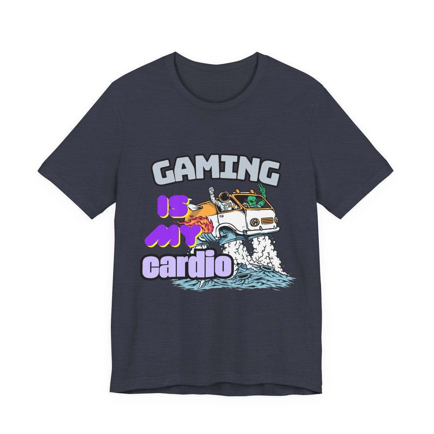 Gaming Is My Cardio Tee, Unisex Graphic T-Shirt for Gamers, Funny Gift for Birthdays, Casual Wear, Unique Gamer Apparel