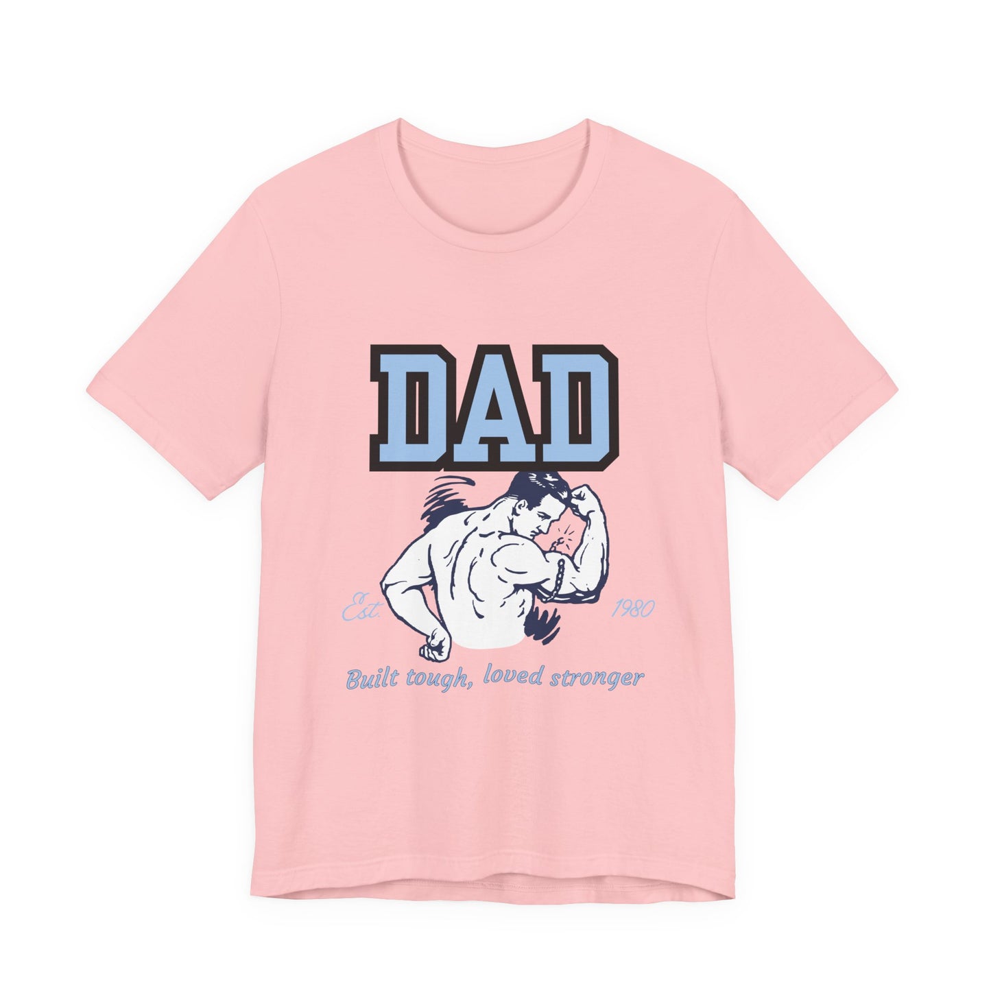 DAD Strong Unisex Jersey Tee, Father's Day Gift, Dad Humor Shirt, Comfortable Casual Top, Birthday Gift Tee, Everyday Wear