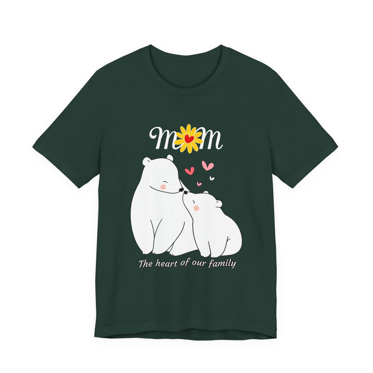 Mom Love Short Sleeve Tee, Cute Mom Shirt, Gift for Mom, Family Tee, Mother's Day Shirt, Mother's Day Gift