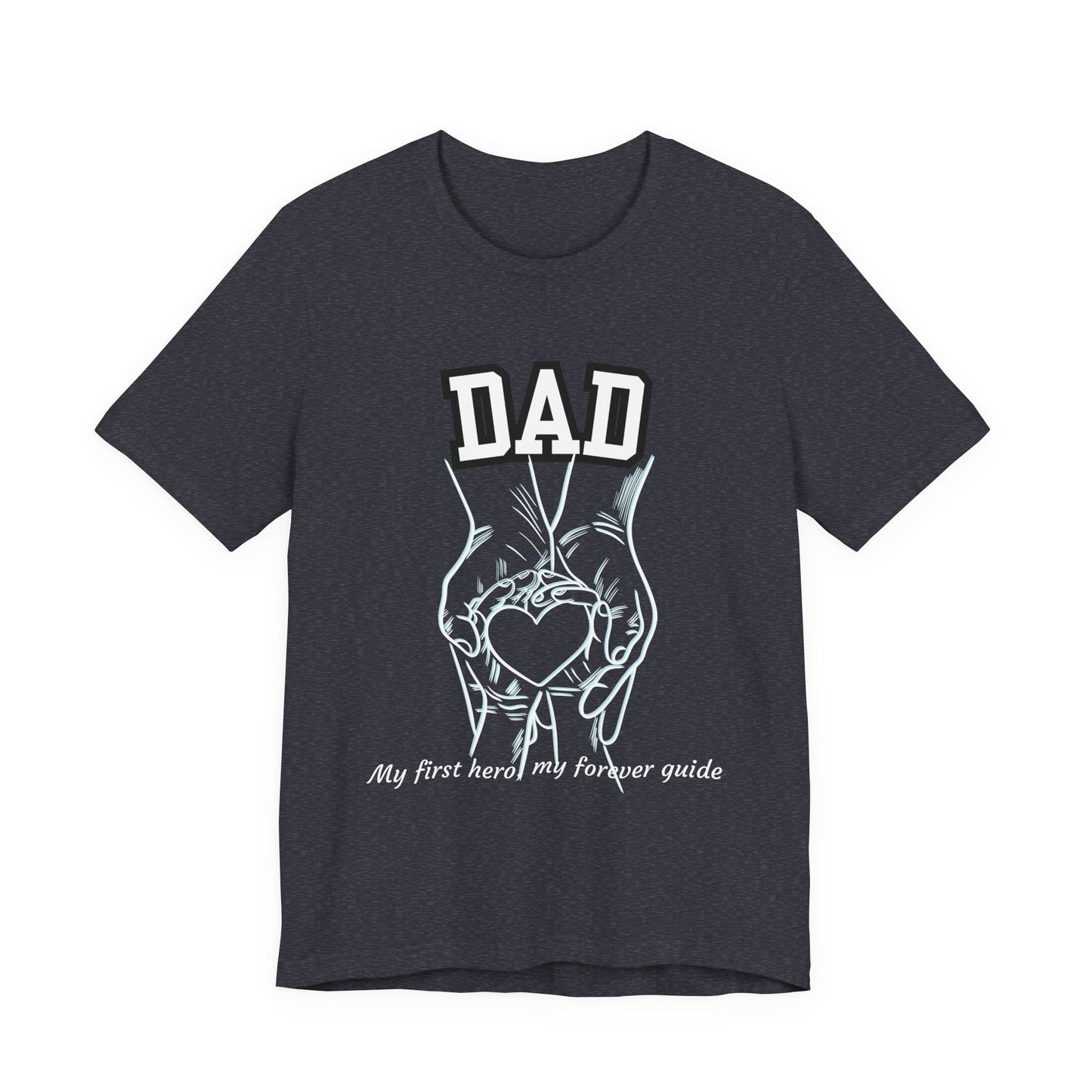 Heartfelt Dad's Love Tee, Gift for Dad, Unisex Tee with Heart Design, Birthday Gift, Casual Wear