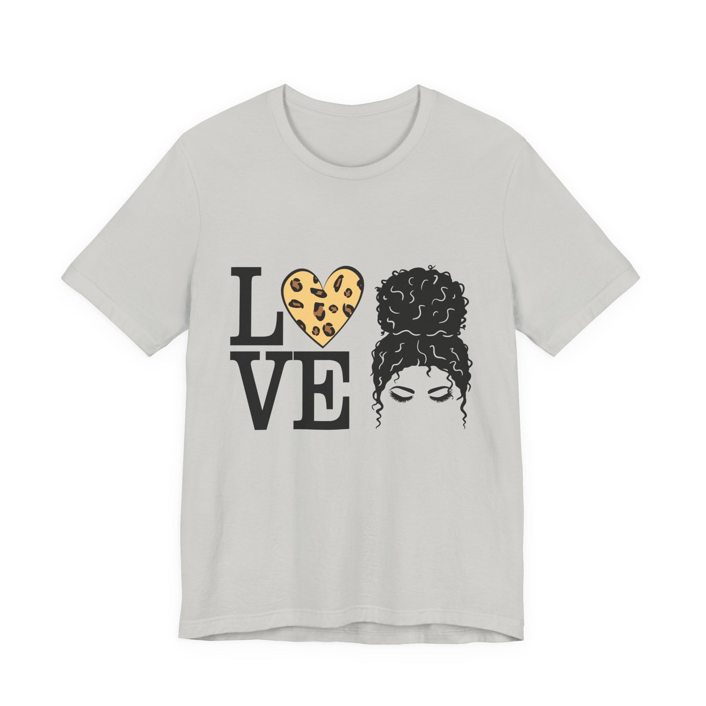 Love Print Girl Tee, Cute Gift for Dates, Casual Everyday Wear, Valentine's Day Top, Unique Fashion Statement for Ladies