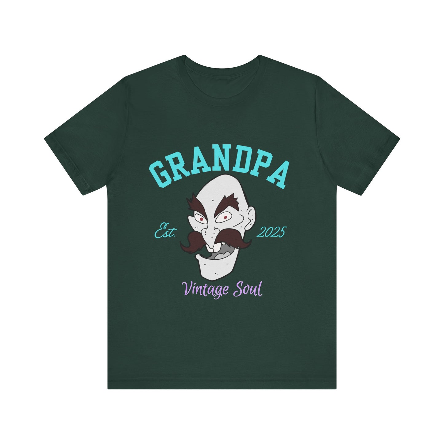 Grandpa Est 2025 Vintage Soul Tee, Funny Grandpa Gift, Unisex T-Shirt, Father's Day, Vintage Style, Gift for Grandpa