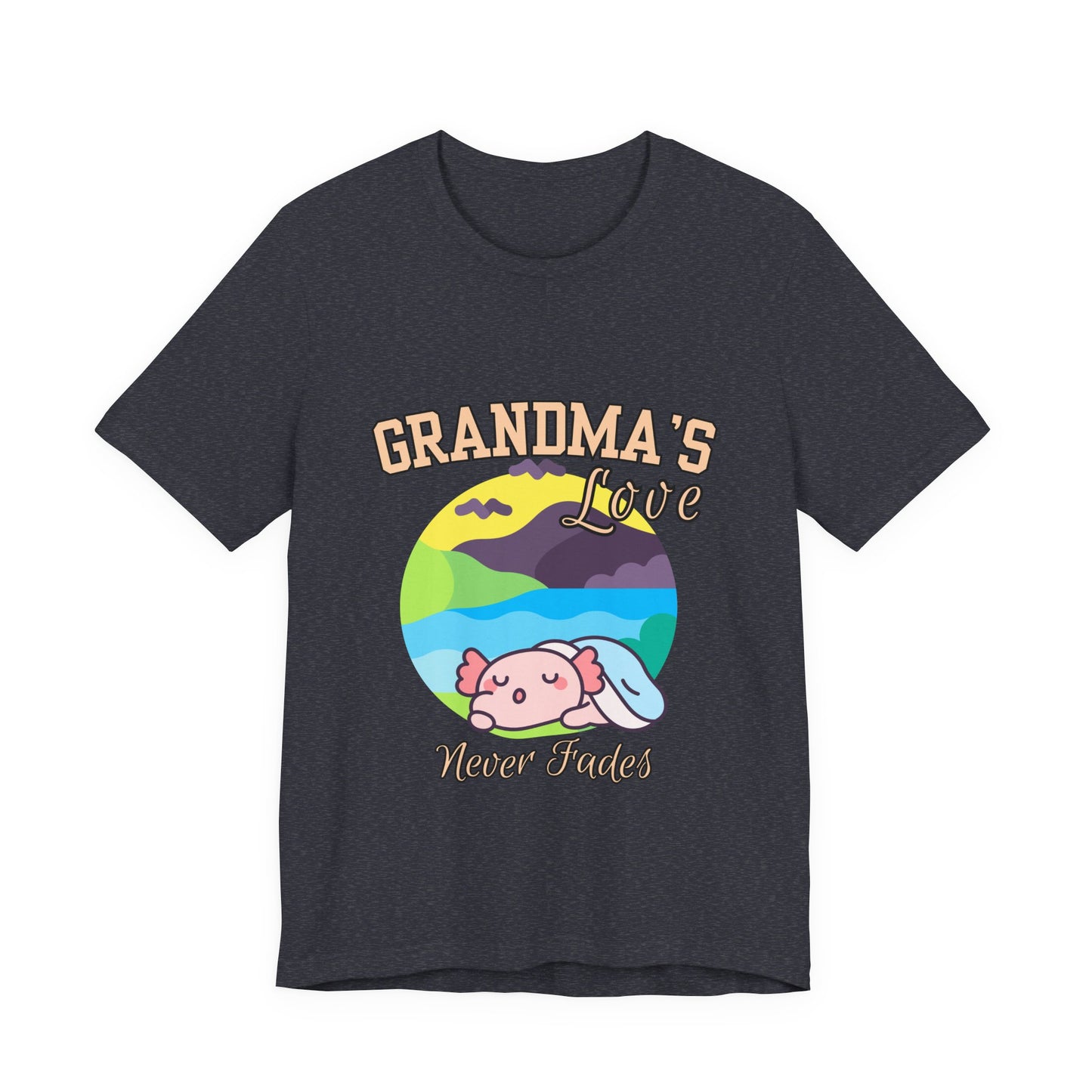 Grandma's Love Unisex Jersey Tee, Cute Gift for Grandma, Birthday Gift, Family Reunion, Comfortable Casual Tee, Heartwarming Apparel