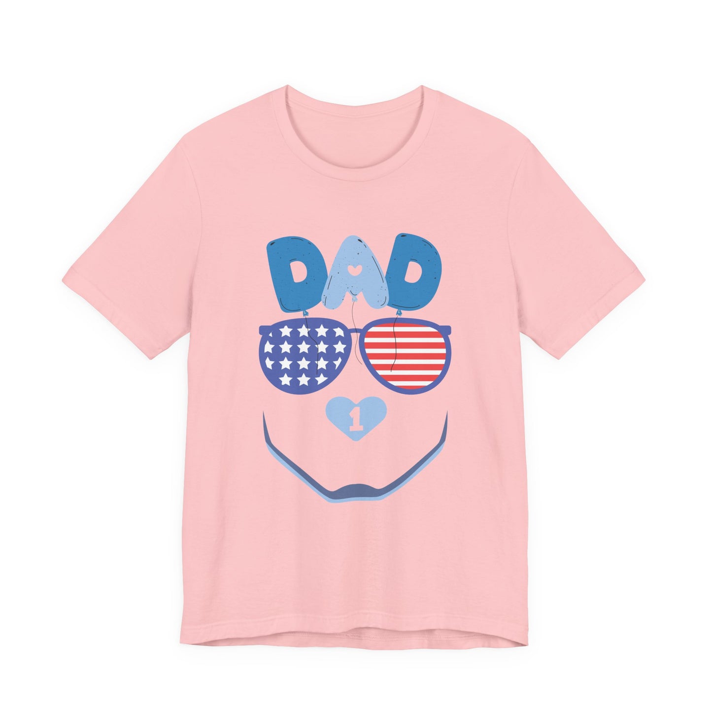 Patriotic Dad Tee, Father's Day Gift, USA Pride Shirt, Unisex Graphic T-Shirt, Summer Casual Wear