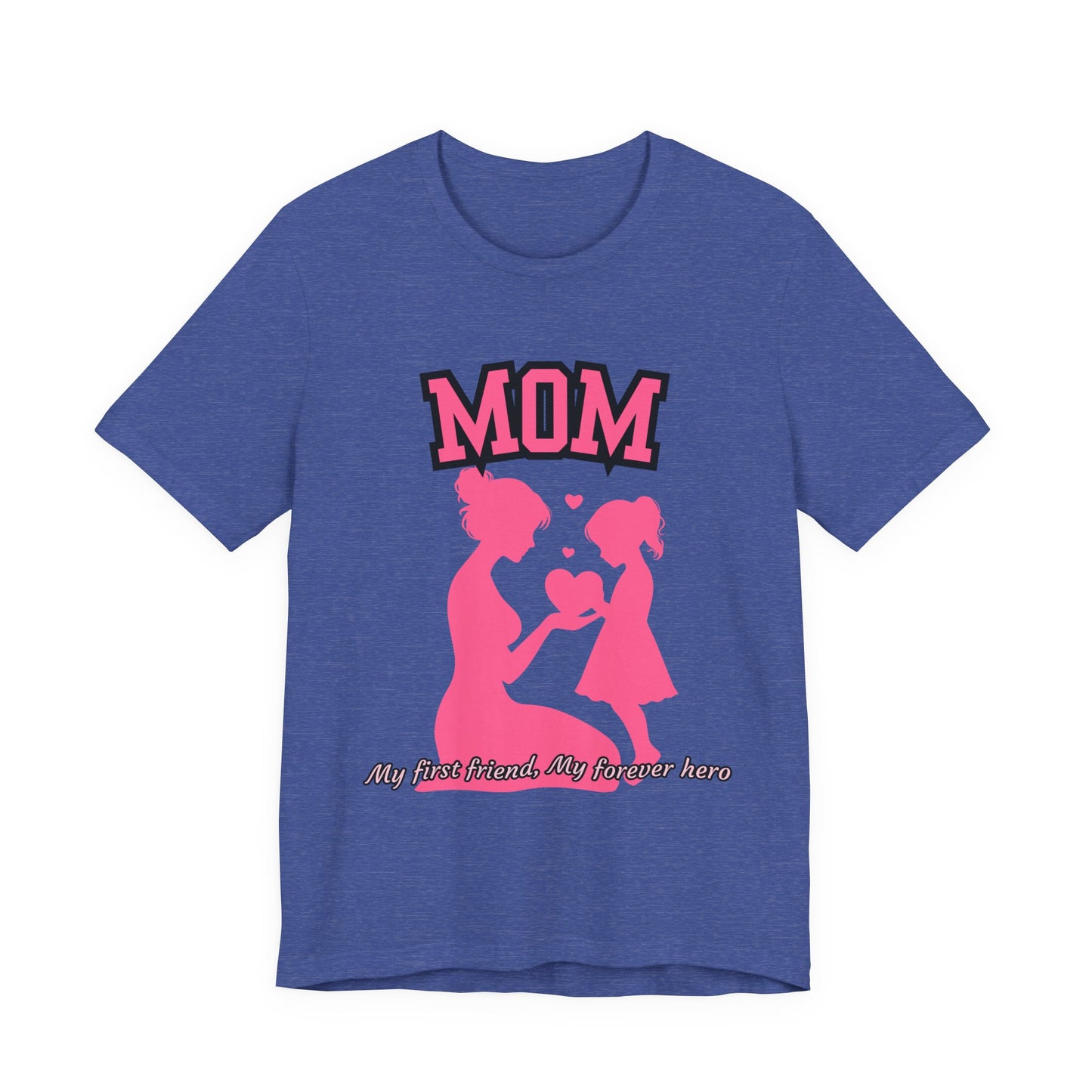 Mom and Daughter Love Tee | Unisex Jersey T-shirt for Mother's Day, Birthday Gift, Family Outing, Casual Wear, Heartwarming Gift