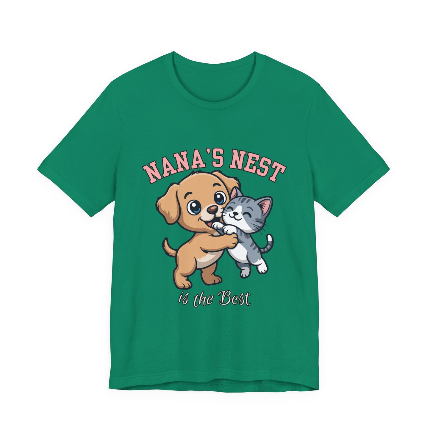 Nana's Nest Pets Unisex Tee, Cute Pet Lover T-Shirt, Gift for Dog and Cat Lovers, Family Reunion Shirt, Birthday Gift Idea