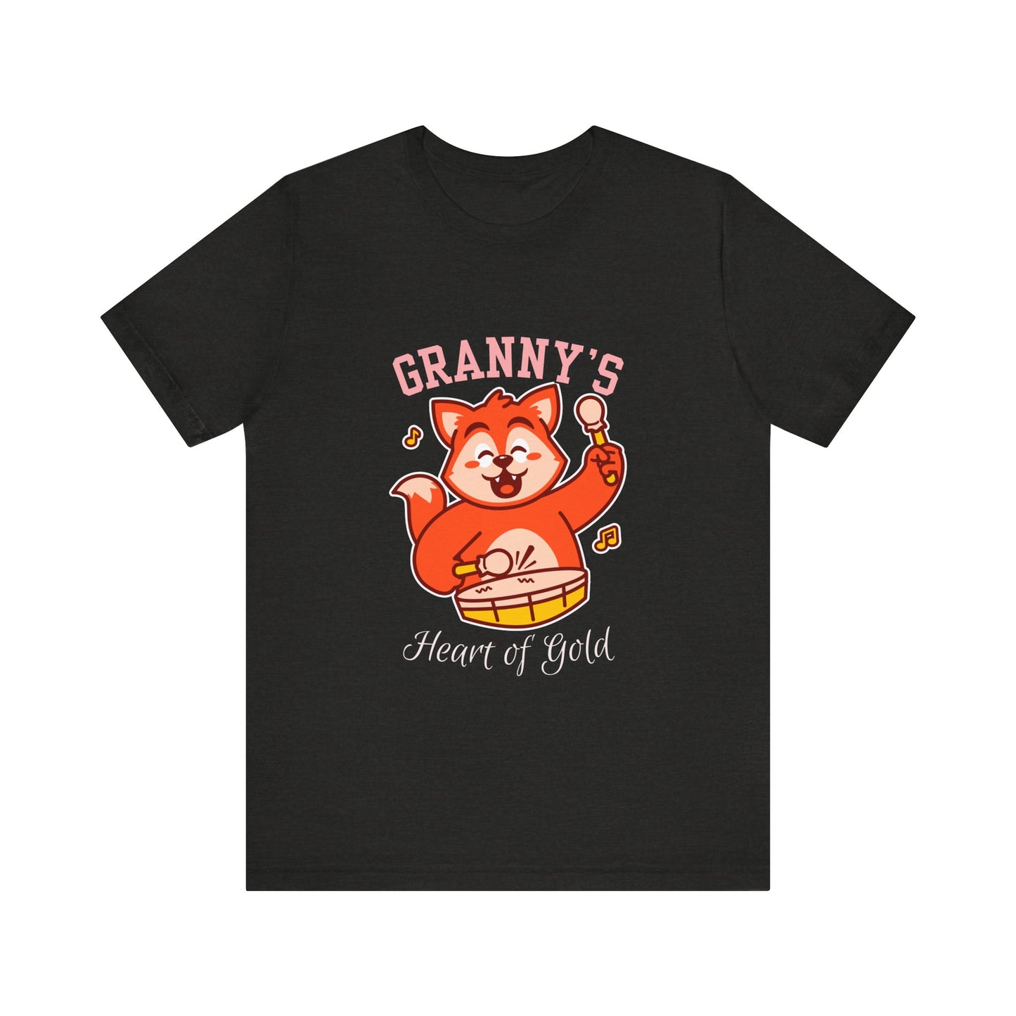 Granny's Heart of Gold Tee, Cute Graphic T-Shirt, Gift for Grandma, Casual Wear, Family Celebration Shirt