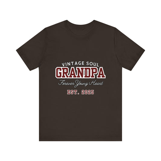 Vintage Soul Grandpa Tee | Perfect Gift for New Grandpas, Father's Day Present, Casual Wear, Family Gatherings, Comfortable Style