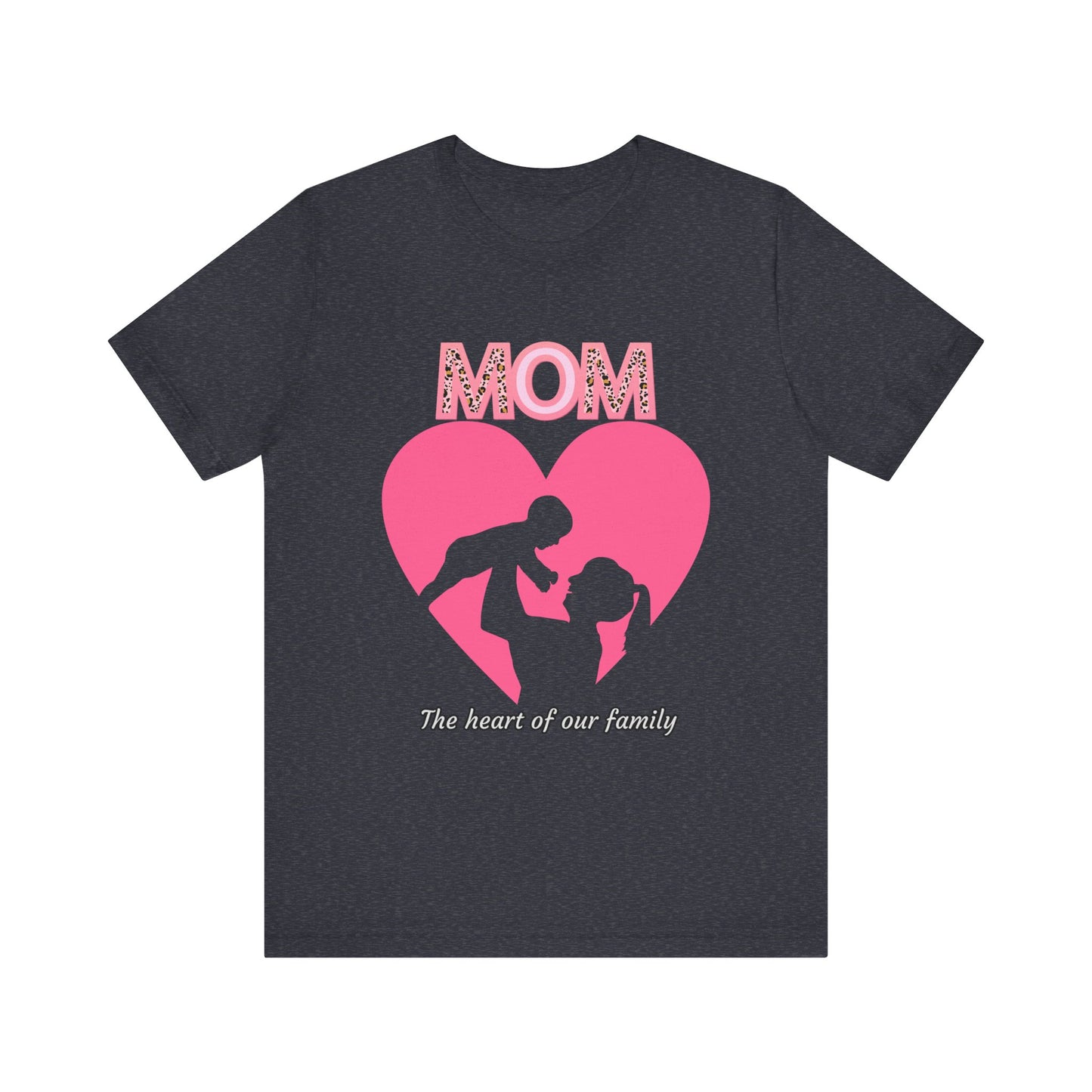 Mom Heart Unisex Tee | Gift for Mom, Mother's Day Shirt, Family Love T-Shirt, Heartwarming Apparel, Cute Mom Gift