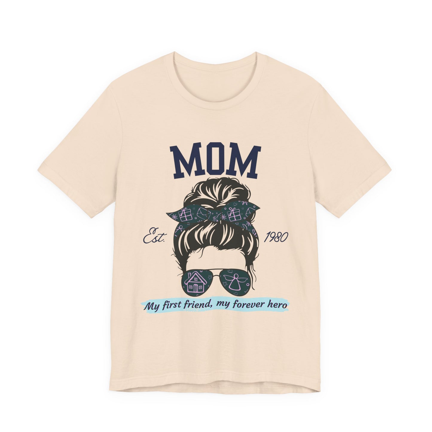 Mom Life Unisex Tee - Est. 1980, Gift for New Moms, Birthday Gift, Casual Wear, Mother's Day Shirt, Trendy Graphic T-Shirt