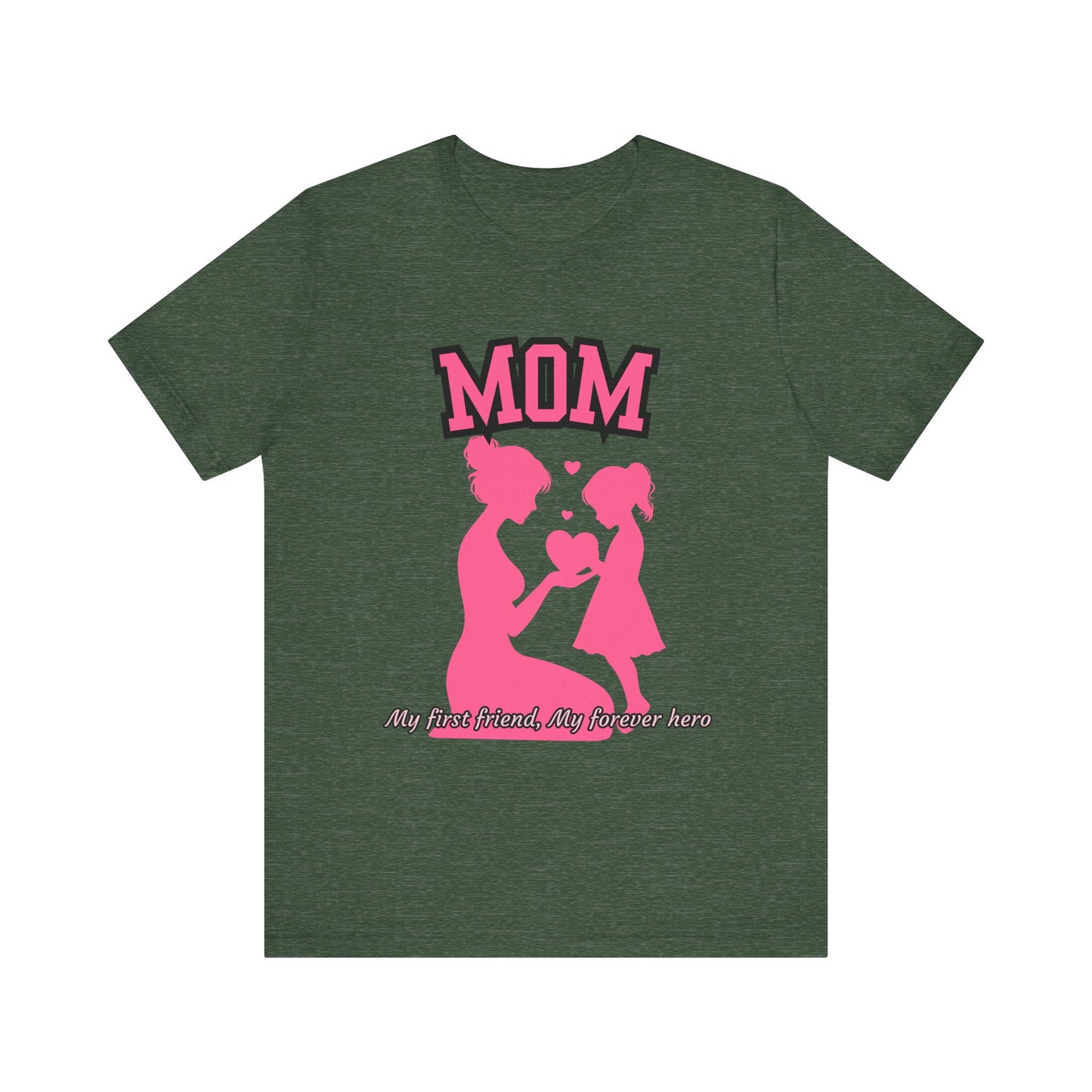 Mom and Daughter Love Tee | Unisex Jersey T-shirt for Mother's Day, Birthday Gift, Family Outing, Casual Wear, Heartwarming Gift