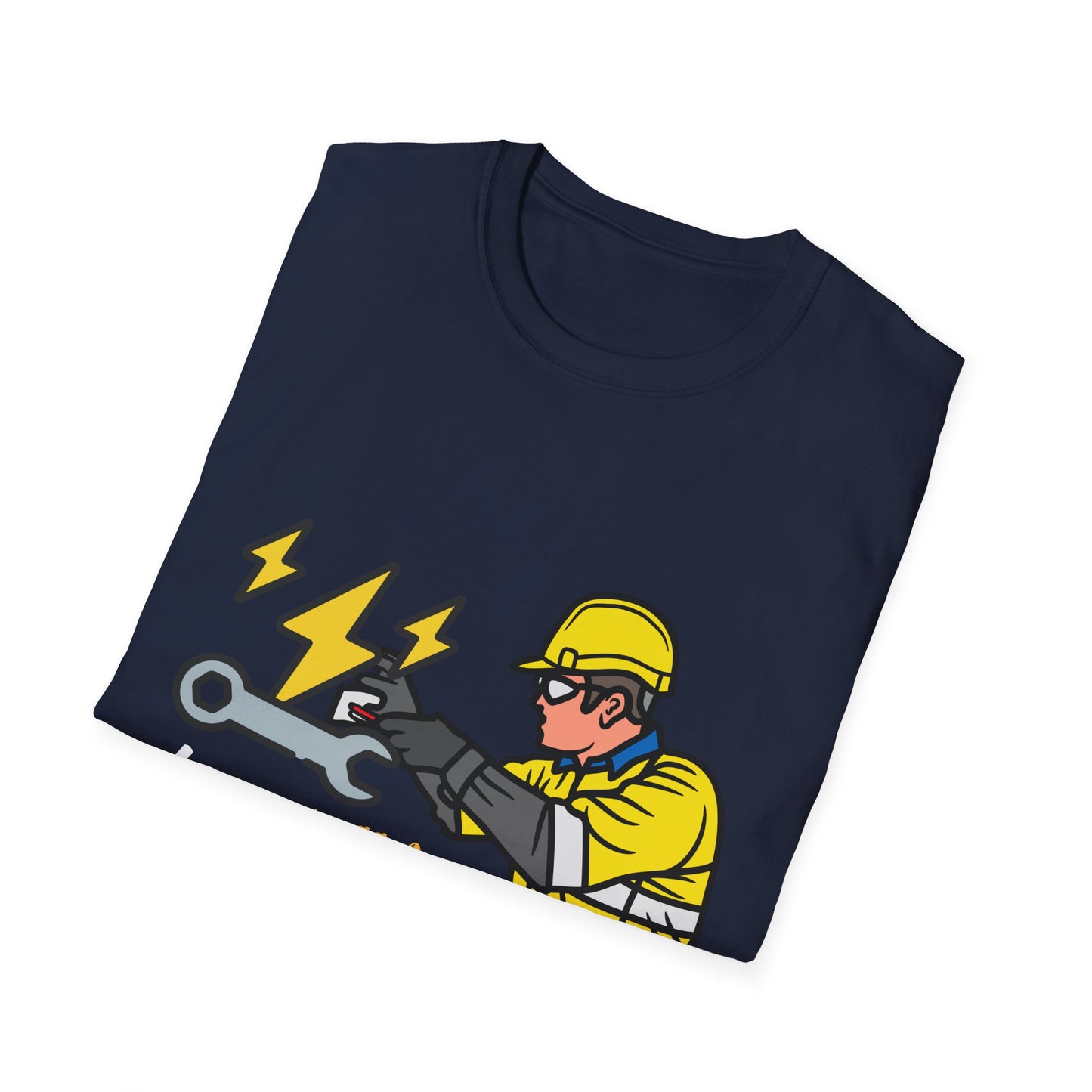 Electrician Humor T-Shirt, Funny Work Shirt, Gift for Electricians, Casual Tee, Unique Graphic Tee, Funny Labor Day Gift, Dad Gift
