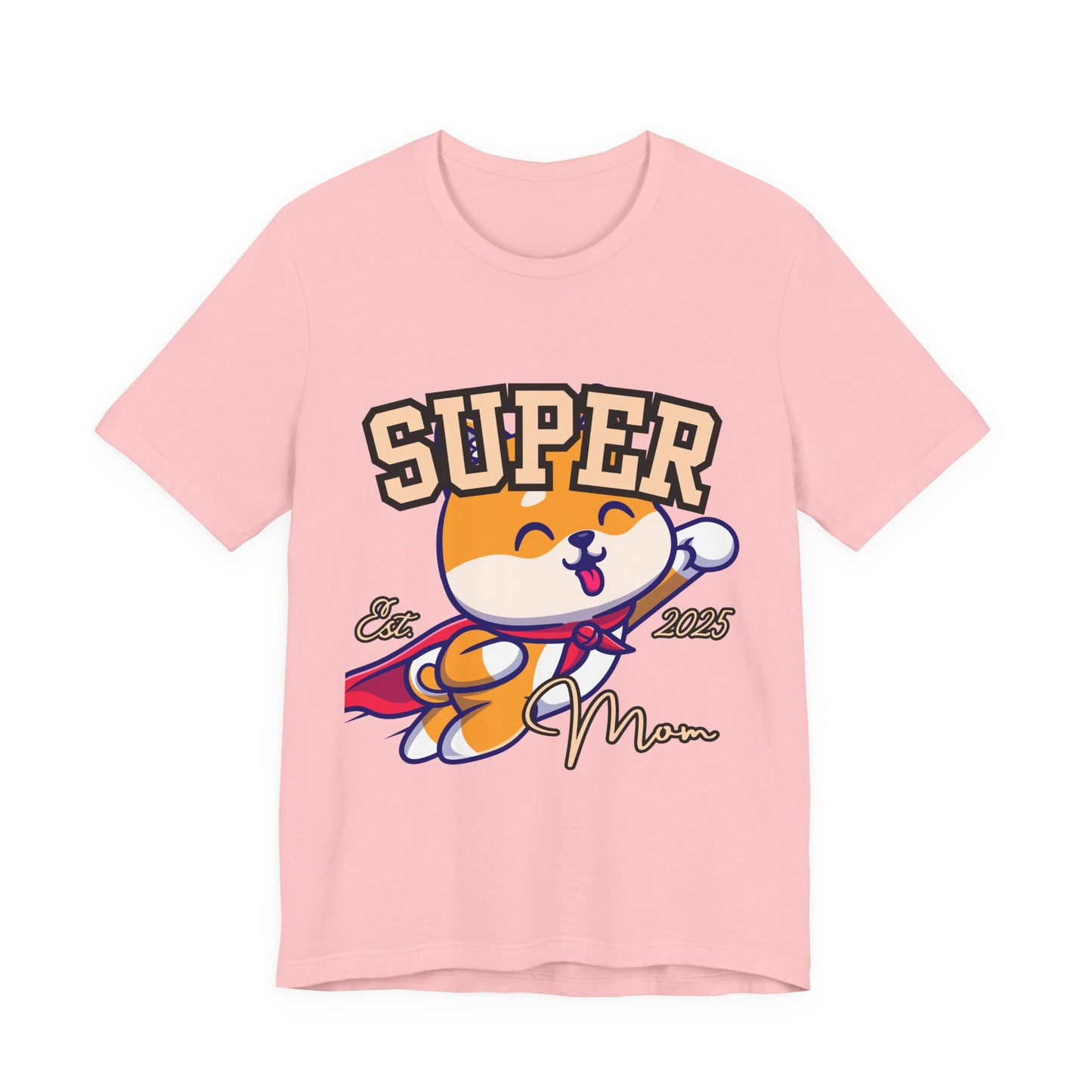 Super Hero Mom Tee, Cute Cat T-Shirt, Gift for Cat Lovers, Casual Wear, Fun Unisex Shirt, Birthday Celebration Tee