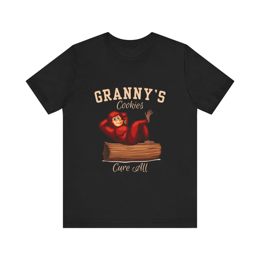 Granny's Cookies Unisex Tee, Cute Cookie Lover Gift, Baking T-Shirt, Funny Foodie Apparel, Family Gathering Shirt, Holiday Gift Idea