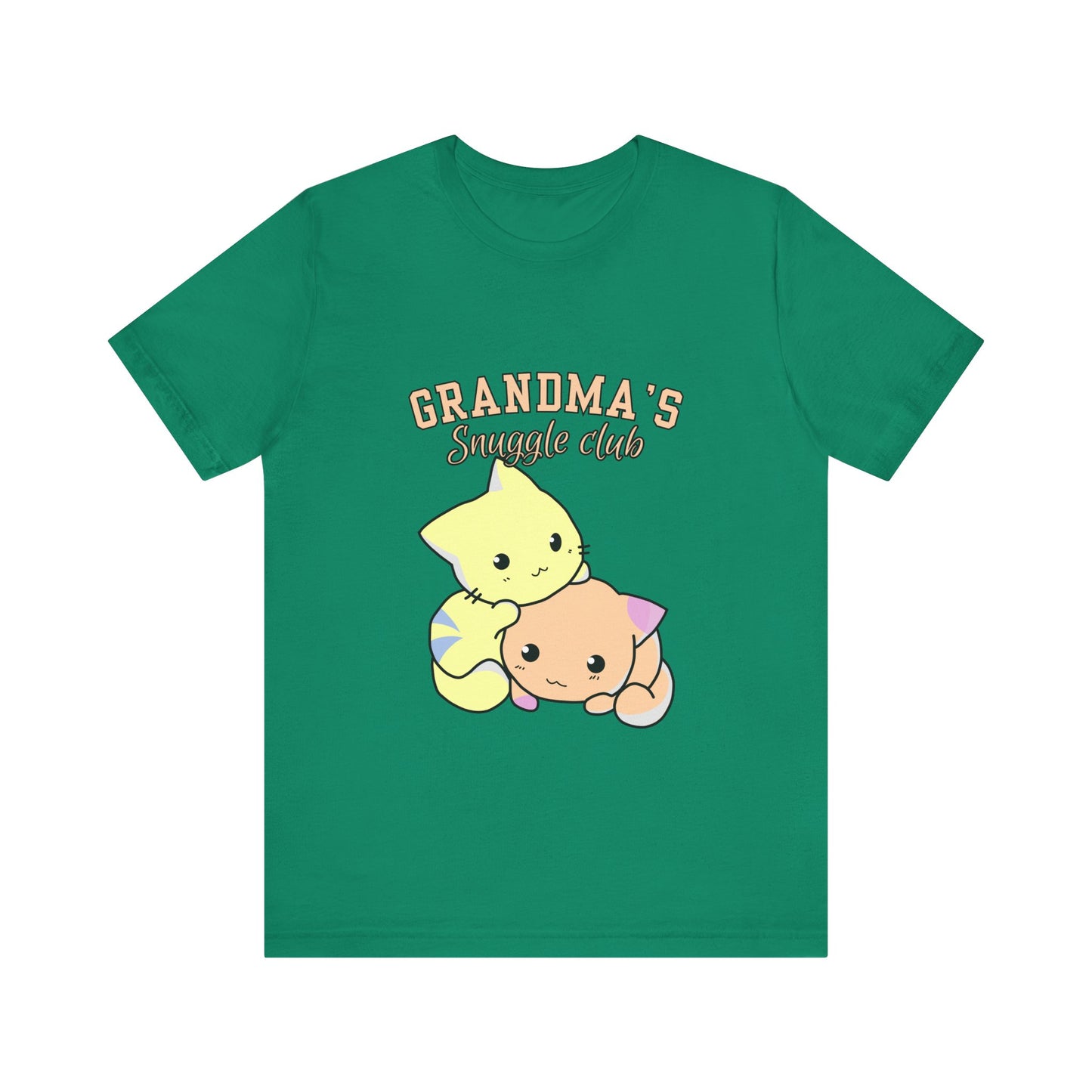 Grandma's Snuggle Club Tee, Cozy Gift for Grandma, Cute Cat Graphic Shirt, Family Gathering Outfit, Birthday Gift for Grandma