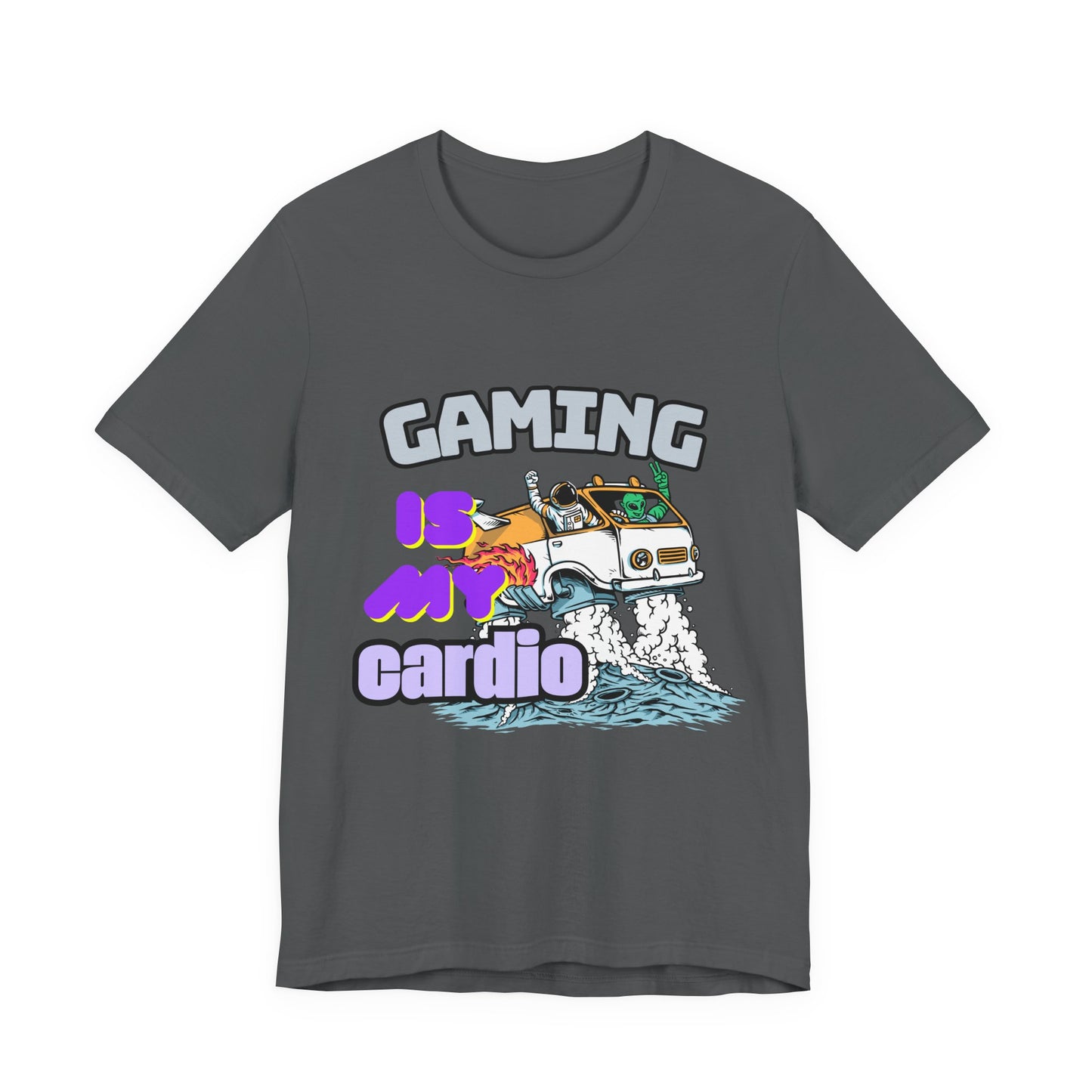 Gaming Is My Cardio Tee, Unisex Graphic T-Shirt for Gamers, Funny Gift for Birthdays, Casual Wear, Unique Gamer Apparel