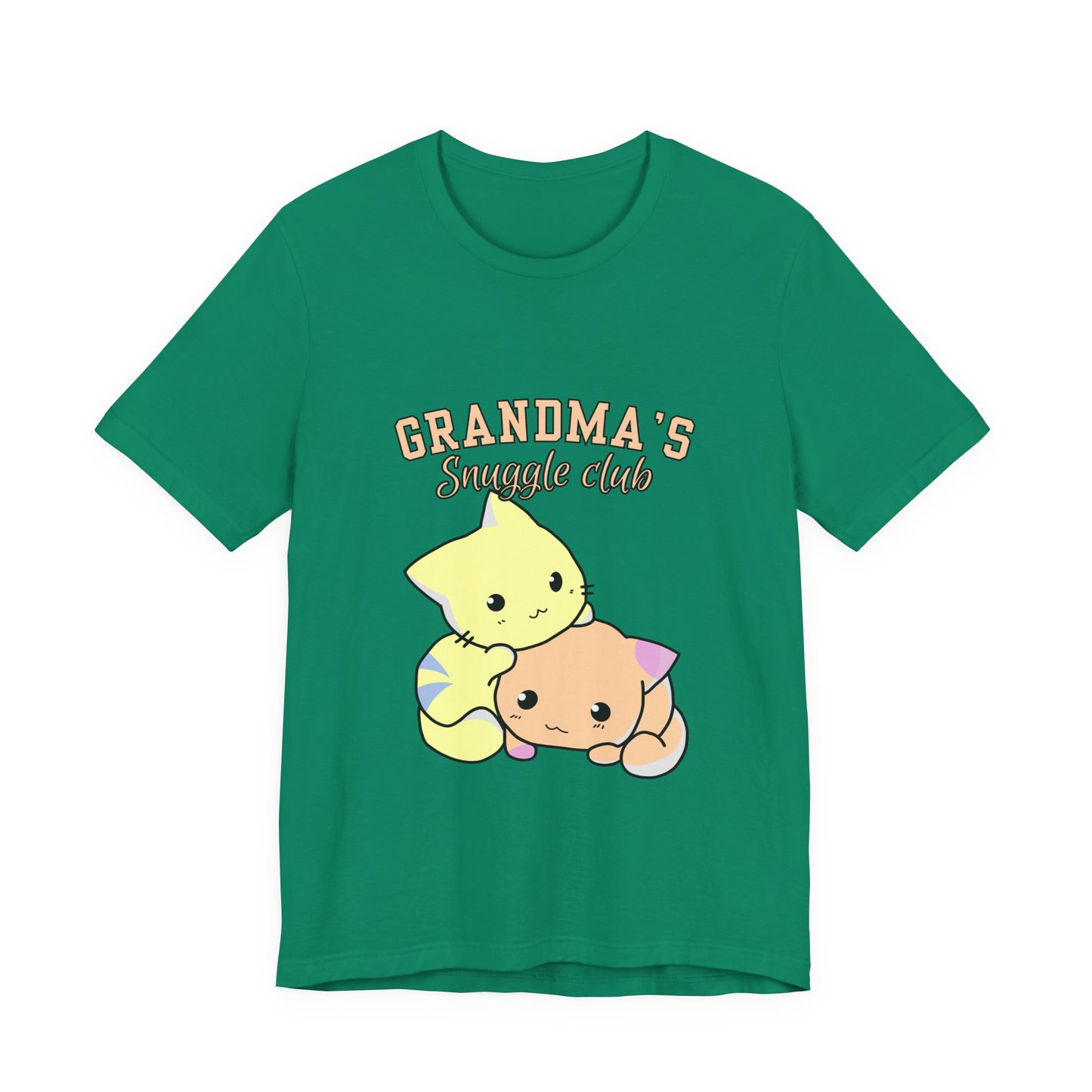 Grandma's Snuggle Club Tee, Cozy Gift for Grandma, Cute Cat Graphic Shirt, Family Gathering Outfit, Birthday Gift for Grandma