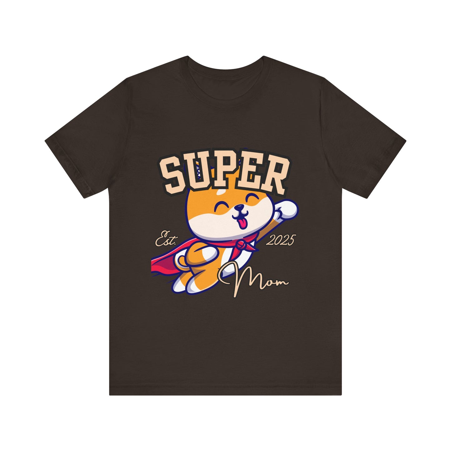 Super Hero Mom Tee, Cute Cat T-Shirt, Gift for Cat Lovers, Casual Wear, Fun Unisex Shirt, Birthday Celebration Tee