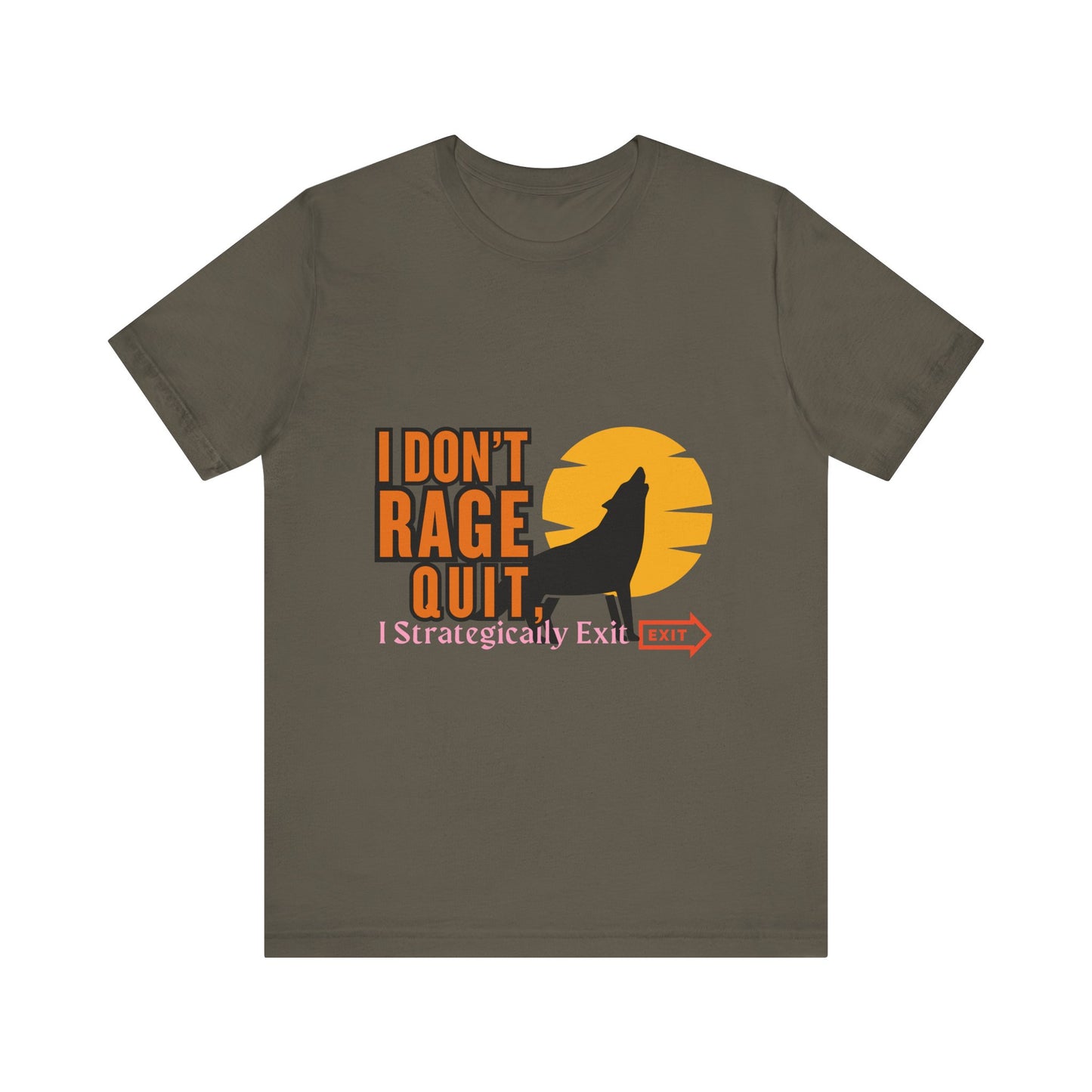 I Don't Rage Quit Unisex Tee, Gamer T-Shirt, Funny Graphic Tee, Casual Wear, Gift for Gamers