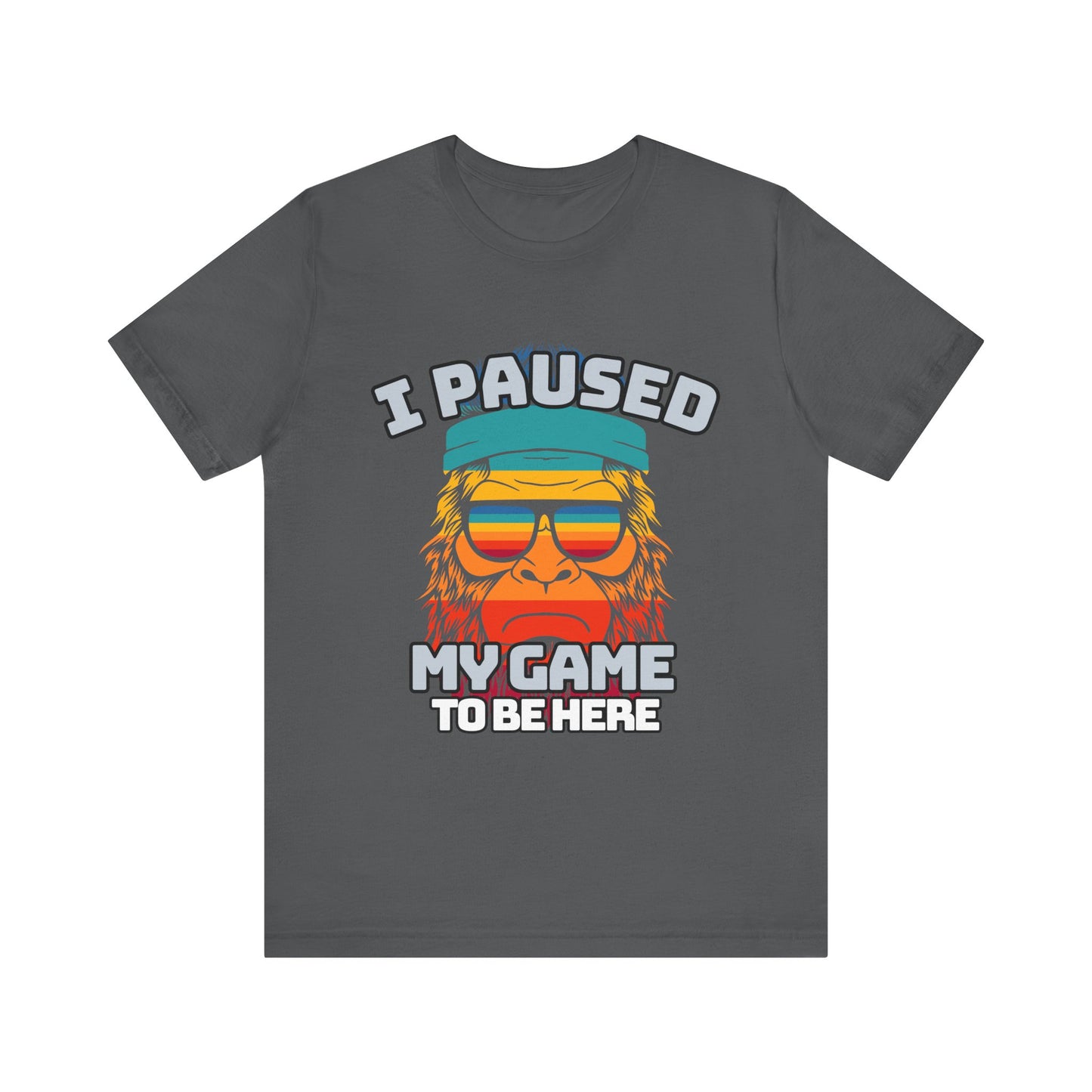 Funny Gamer Tee - I Paused My Game To Be Here, Gaming Shirt, Unisex T-Shirt, Gift for Gamers, Casual Summer Wear, Vintage Gaming Apparel