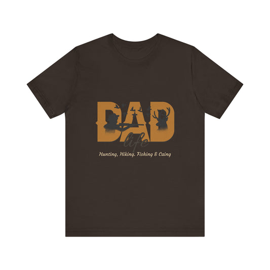 Dad Life Short Sleeve Tee - Celebrate Fatherhood, Gift for Dads, Casual Everyday Wear, Father's Day, Family Gatherings, Outdoor Adventures