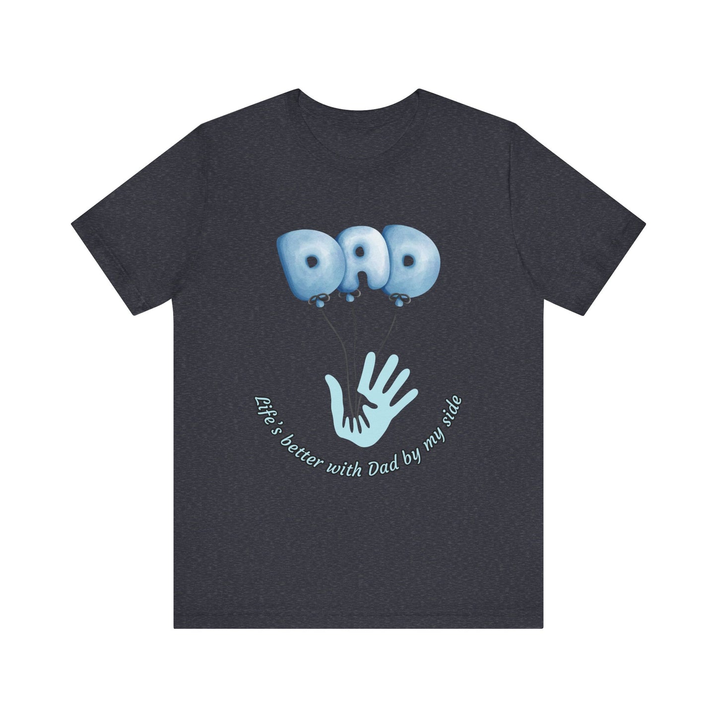 Dad Balloon Tee, Father’s Day Gift, Unisex T-Shirt, Birthday Present, Love for Dad, Family Celebration Apparel