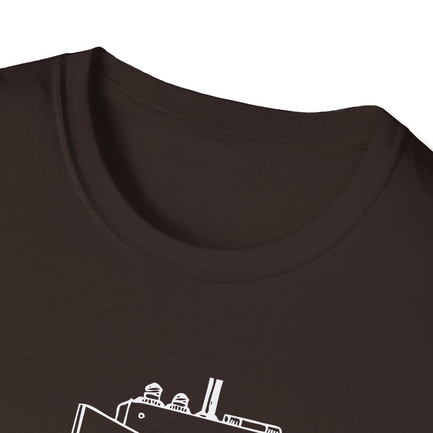 Coffee First Circuits Panel Second Unisex Softstyle T-Shirt | Electrician Shirt | Electrician T-Shirt | Electrician Gift