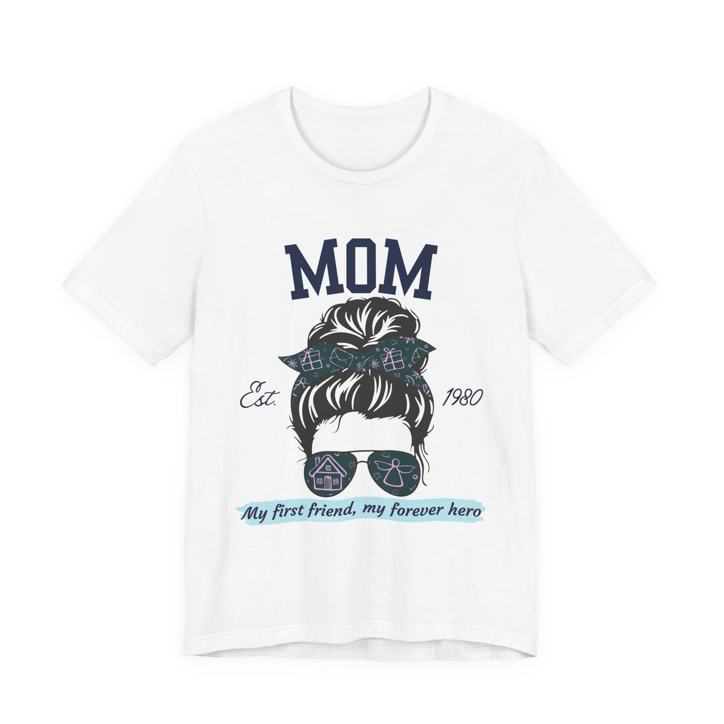 Mom Life Unisex Tee - Est. 1980, Gift for New Moms, Birthday Gift, Casual Wear, Mother's Day Shirt, Trendy Graphic T-Shirt