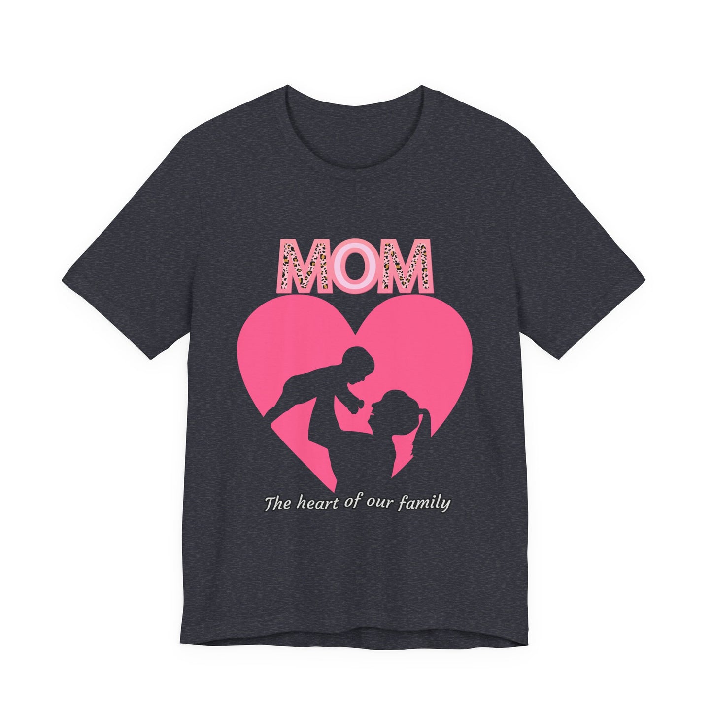 Mom Heart Unisex Tee | Gift for Mom, Mother's Day Shirt, Family Love T-Shirt, Heartwarming Apparel, Cute Mom Gift