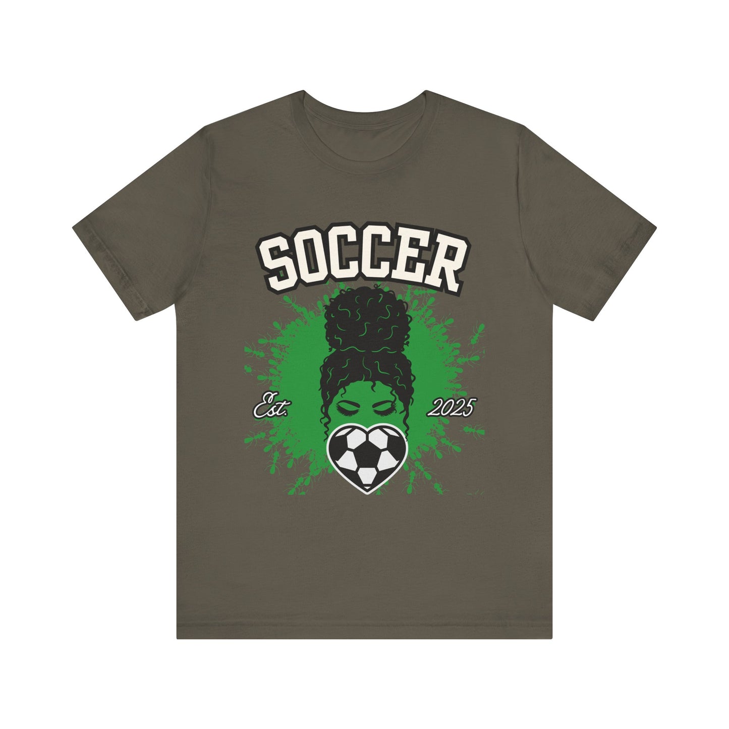 Soccer Queen Graphic Tee, Perfect for Game Day, Sports Lover Gift, Unisex Short Sleeve Tee, Soccer Mom Shirt, Athlete Apparel
