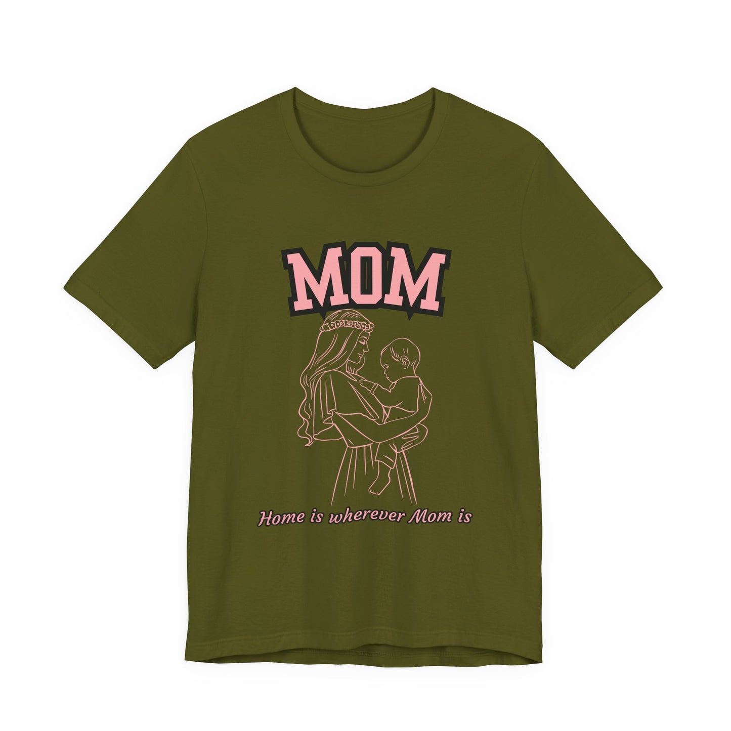 Mom Love Unisex Jersey Tee, Cute Gift for Mom, Mother’s Day Shirt, Casual Family Tee, Soft Cotton Top