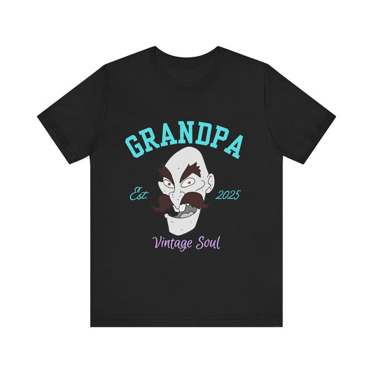 Grandpa Est 2025 Vintage Soul Tee, Funny Grandpa Gift, Unisex T-Shirt, Father's Day, Vintage Style, Gift for Grandpa