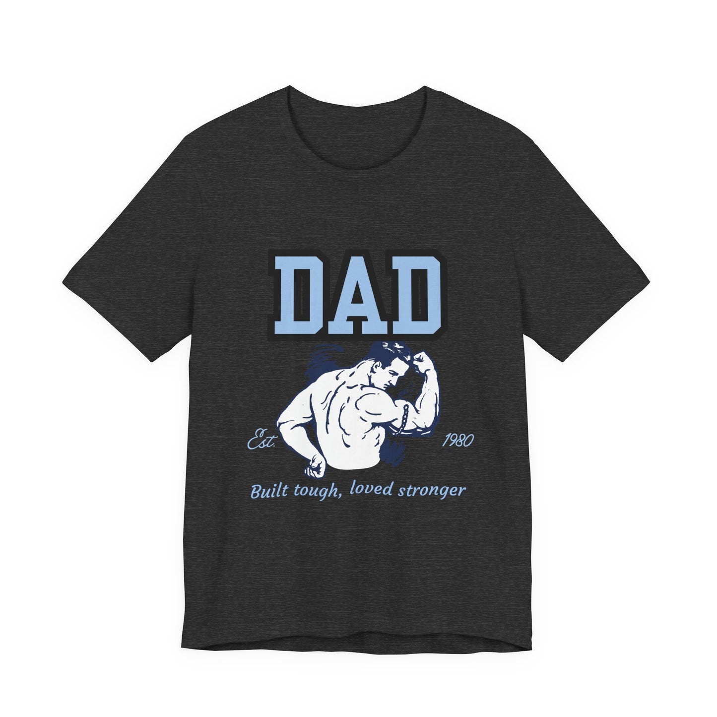 DAD Strong Unisex Jersey Tee, Father's Day Gift, Dad Humor Shirt, Comfortable Casual Top, Birthday Gift Tee, Everyday Wear