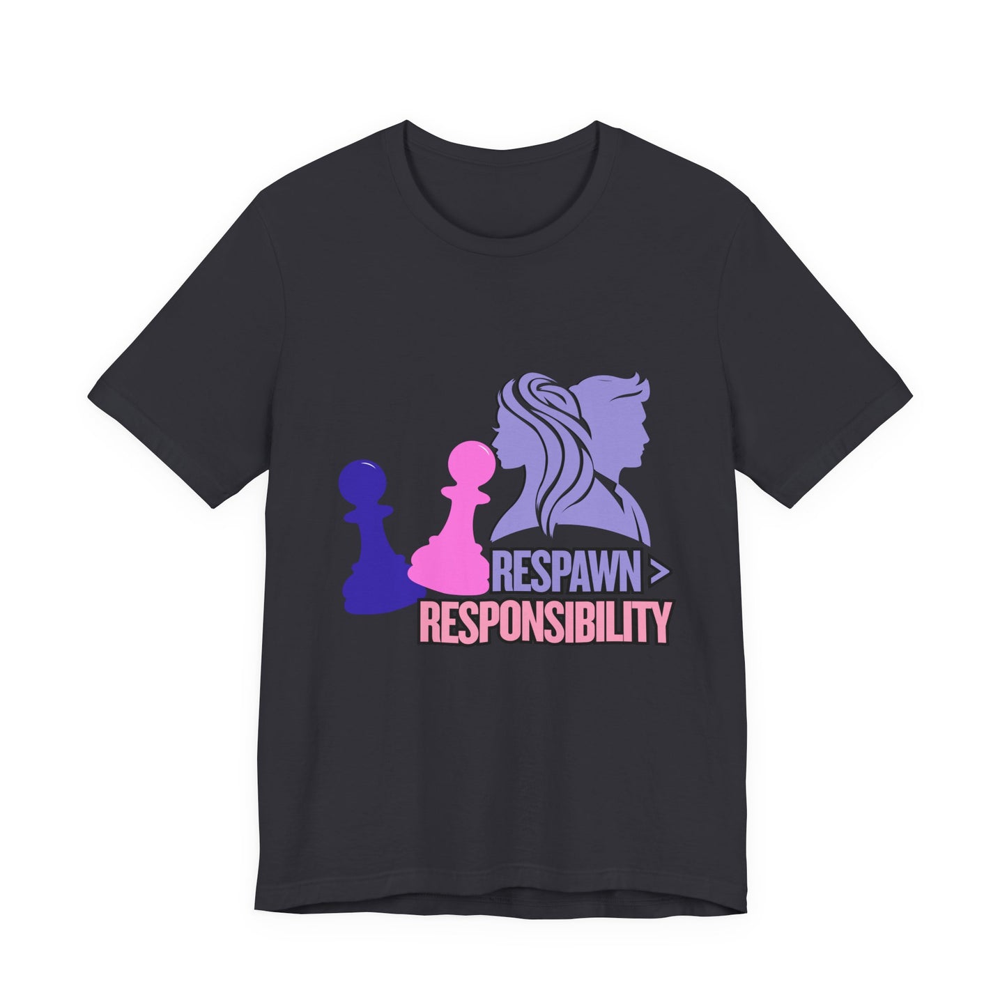 Chess Inspired Graphic Tee, Gamer Shirt, Motivational Quote Top, Casual Wear, Unique Gift for Gamers, Fun Tournament Attire