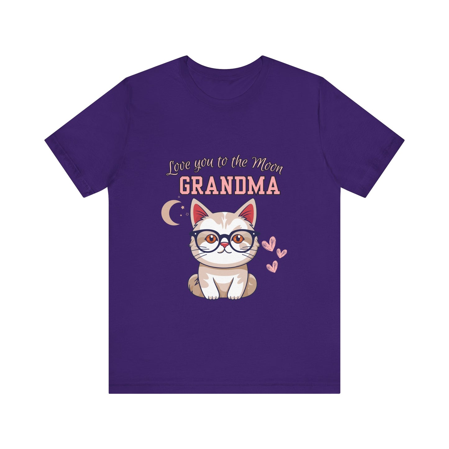 Love You to the Moon Grandma Cat Tee, Cute Cat Shirt, Gift for Grandma, Birthday Tee, Grandparent Gift, Funny Cat T-Shirt