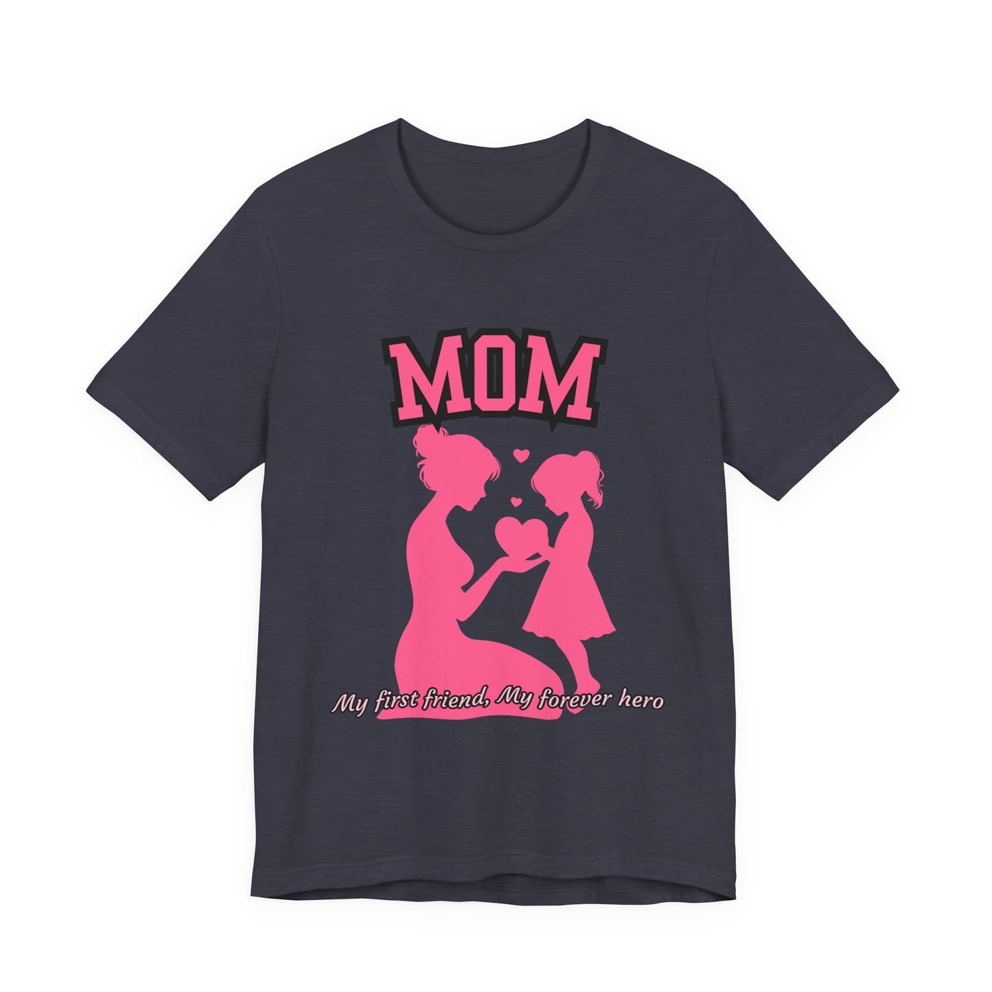 Mom and Daughter Love Tee | Unisex Jersey T-shirt for Mother's Day, Birthday Gift, Family Outing, Casual Wear, Heartwarming Gift