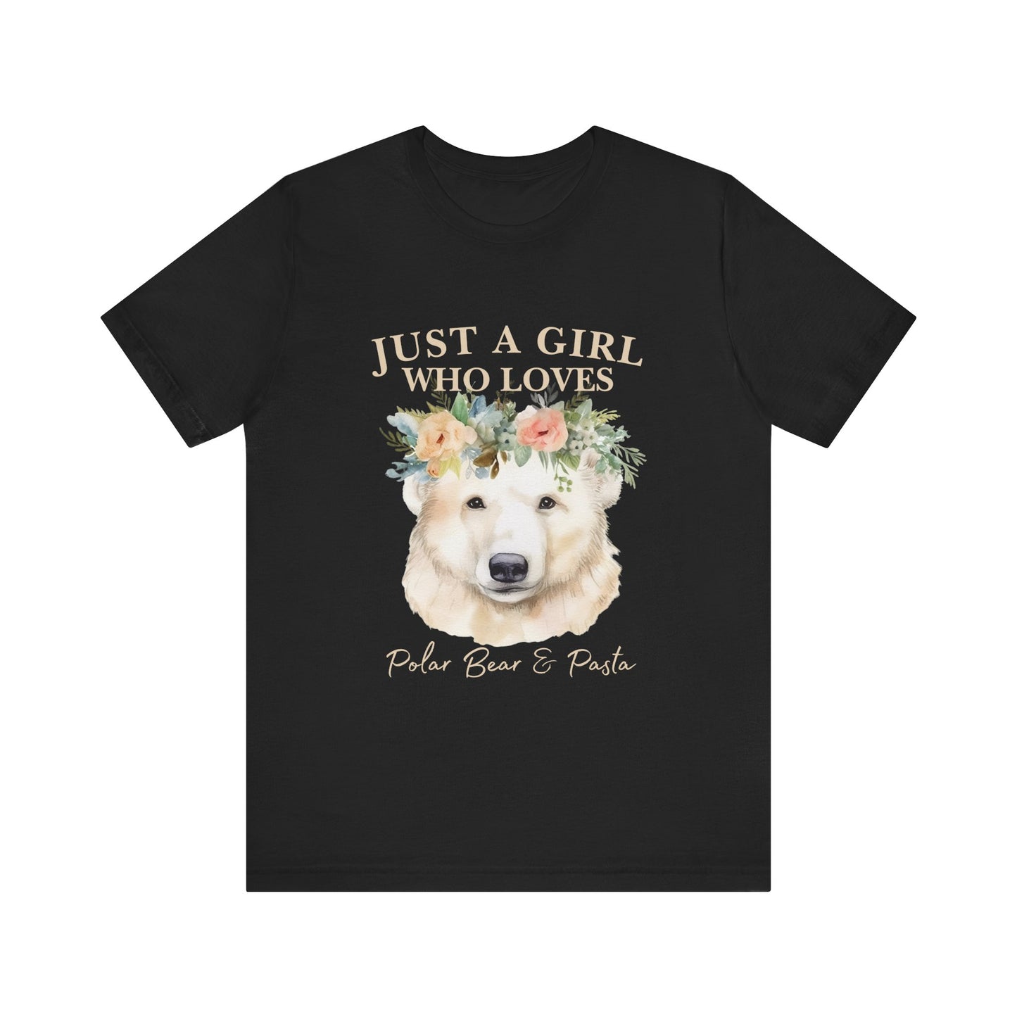 Just a Girl Who Loves Polar Bears Tee, Cute Animal Lover Gift, Nature Tee, Casual Wear, Eco-friendly Shirt, Pet Lover Apparel