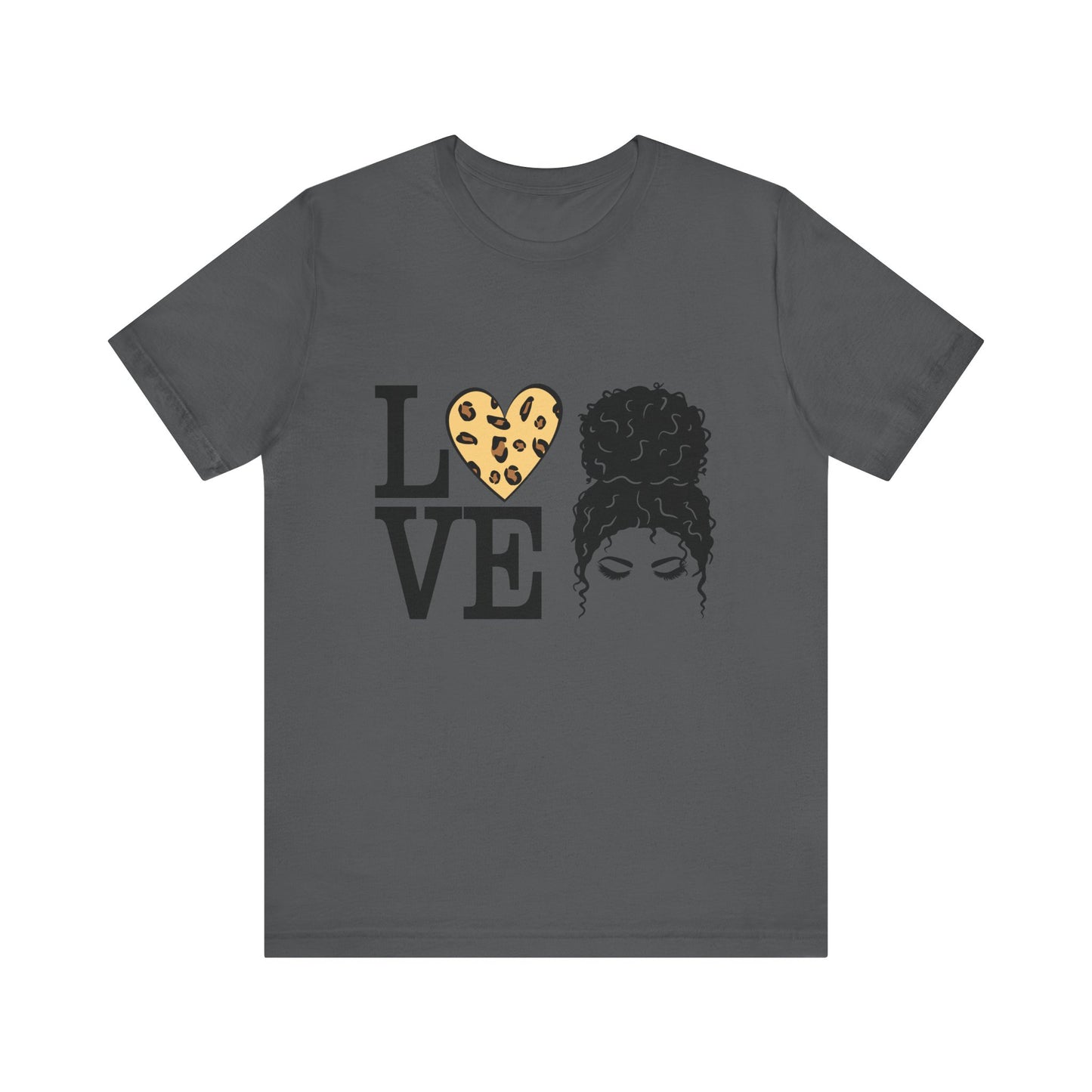 Love Print Girl Tee, Cute Gift for Dates, Casual Everyday Wear, Valentine's Day Top, Unique Fashion Statement for Ladies