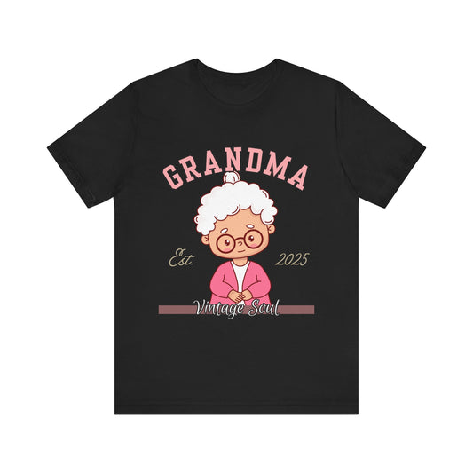 Vintage Grandma Unisex Tee - Perfect for Grandparents Day, Birthday Gift, Family Reunion Shirt, Cute Cartoon Design, Fun Casual Wear